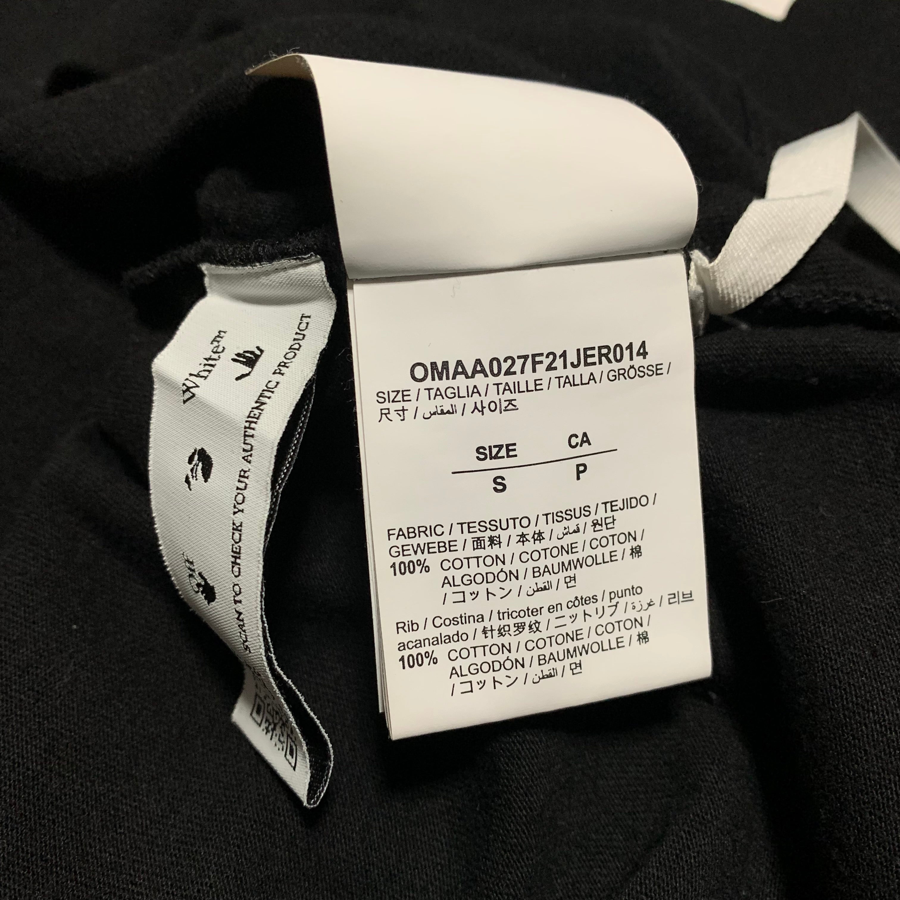 Off White Small Caravaggio Painting Black Tee Virgil Abloh