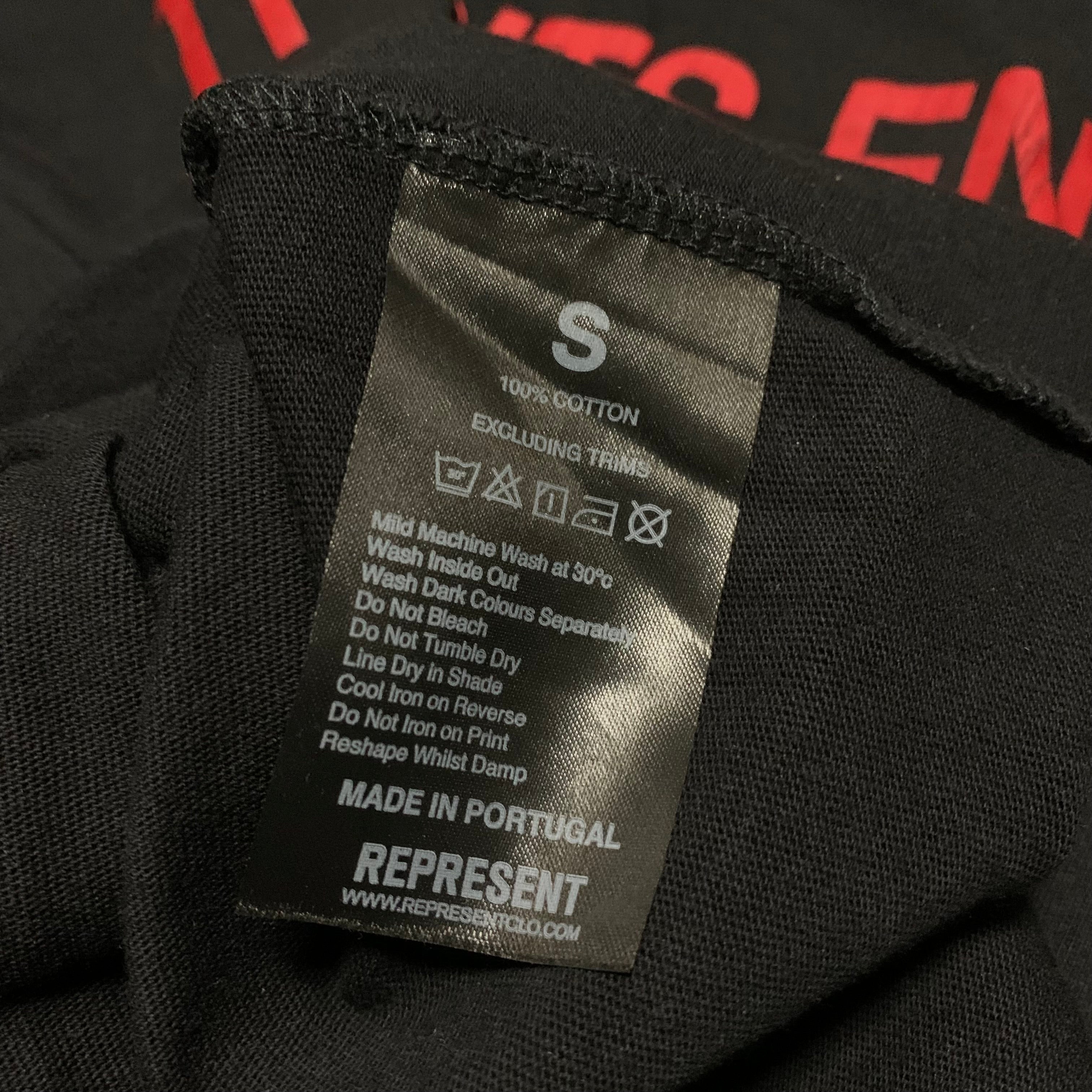 Represent Small The Spirits End Jet Black Tee