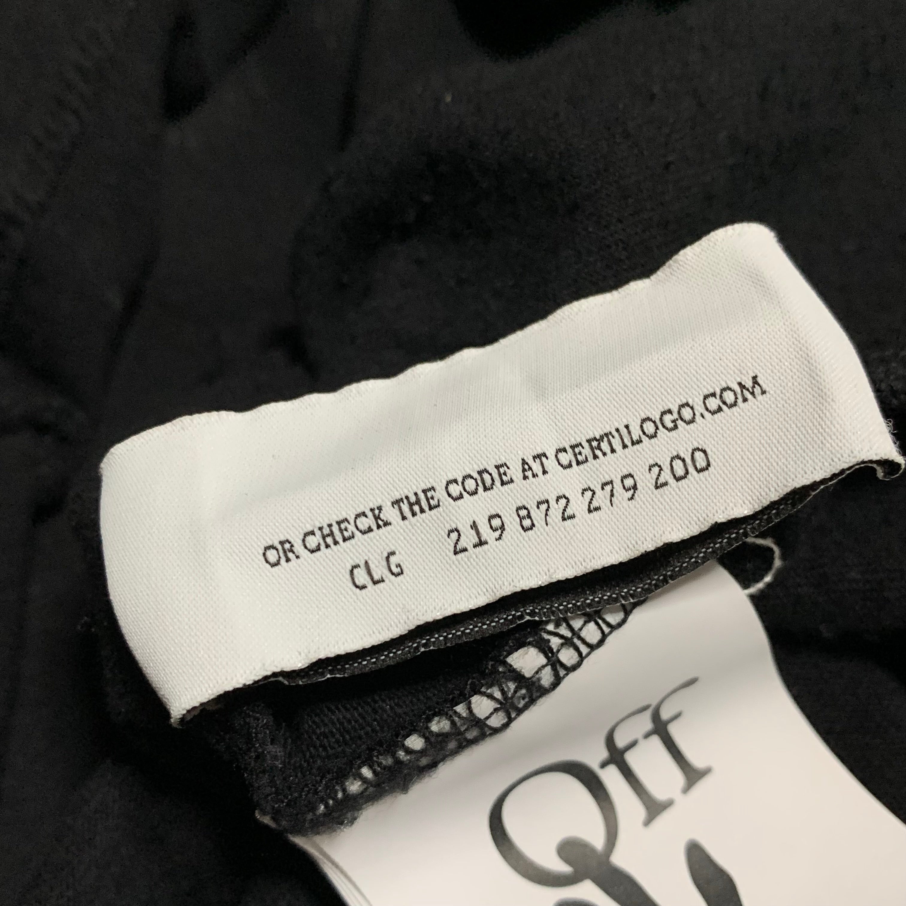 Off White Small Graffiti Arrows Black Tee Virgil Abloh