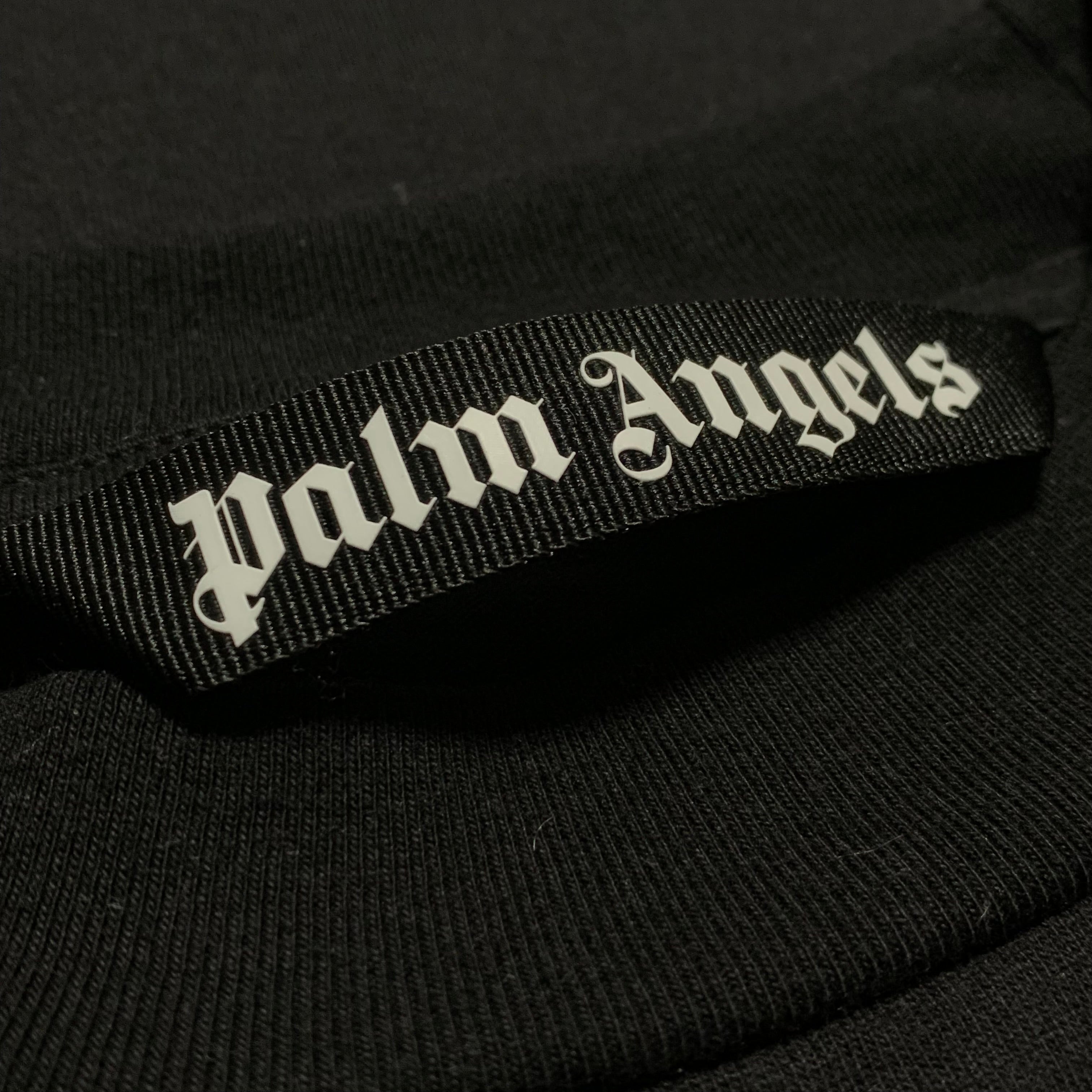 Palm Angels Small Sprayed Bear Black Tee Star