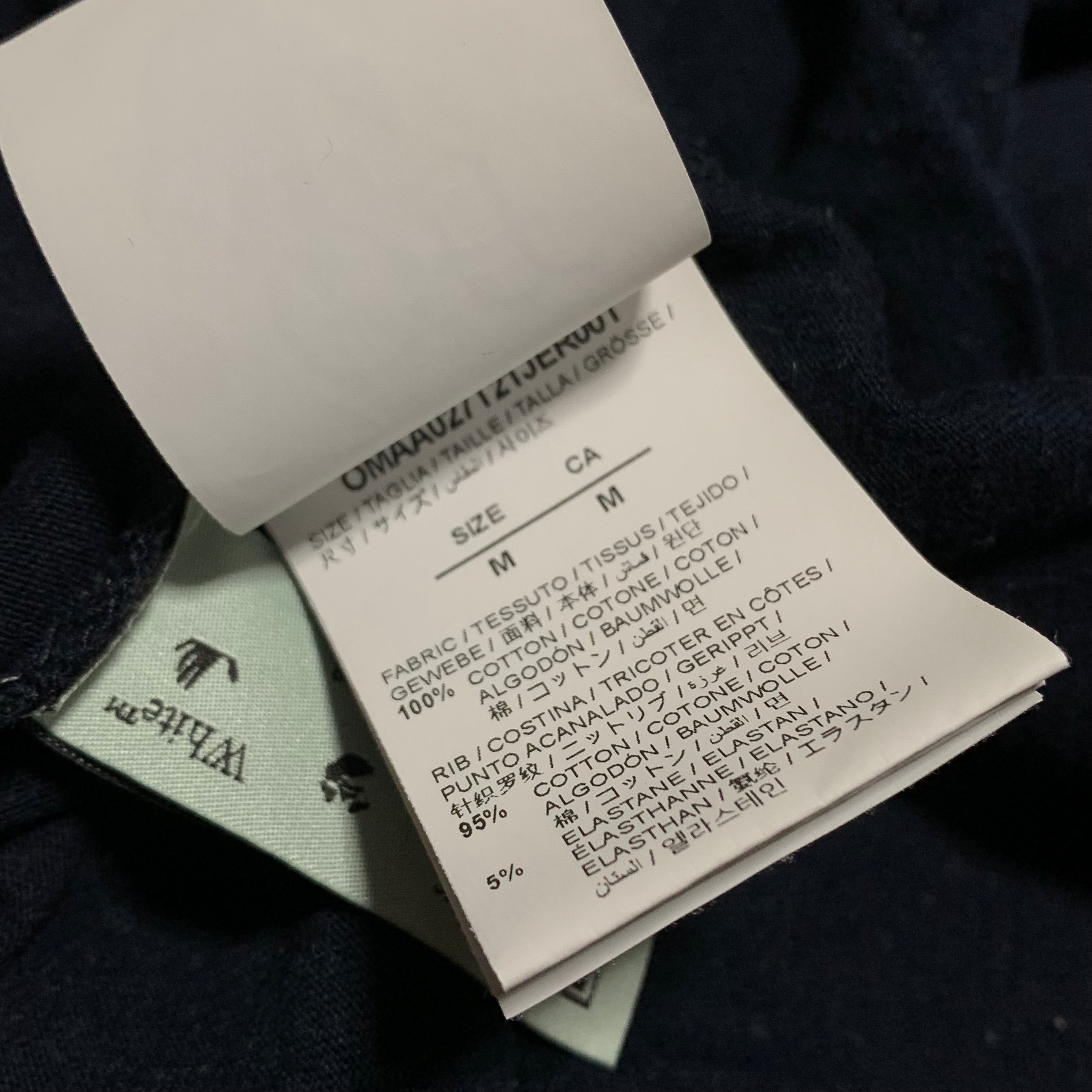 Off White Medium Staff Graphic Blue Tee Virgil Abloh