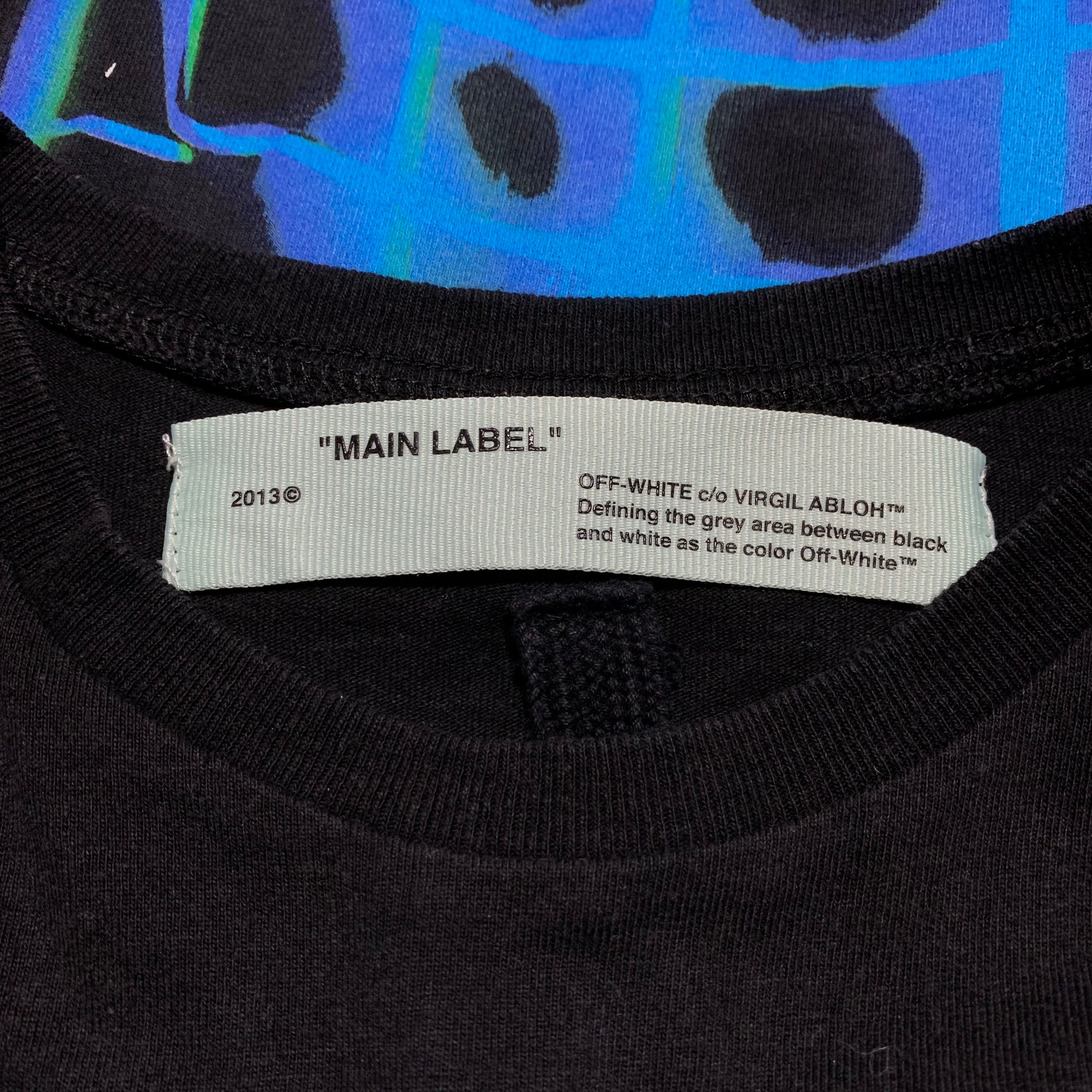 Off White XS Kidmograph Black Tee Virgil Abloh