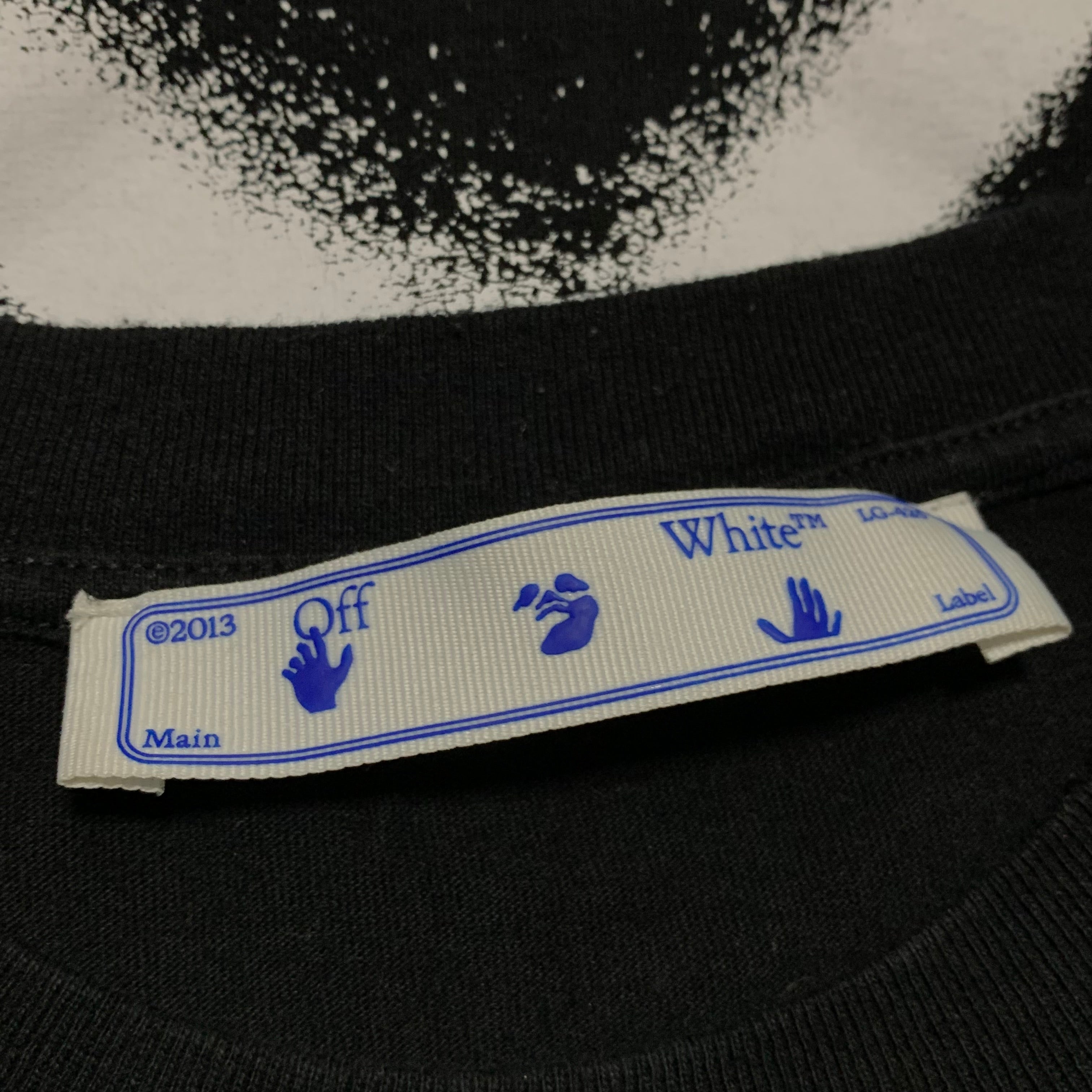Off White Small Graffiti Arrows Black Tee Virgil Abloh