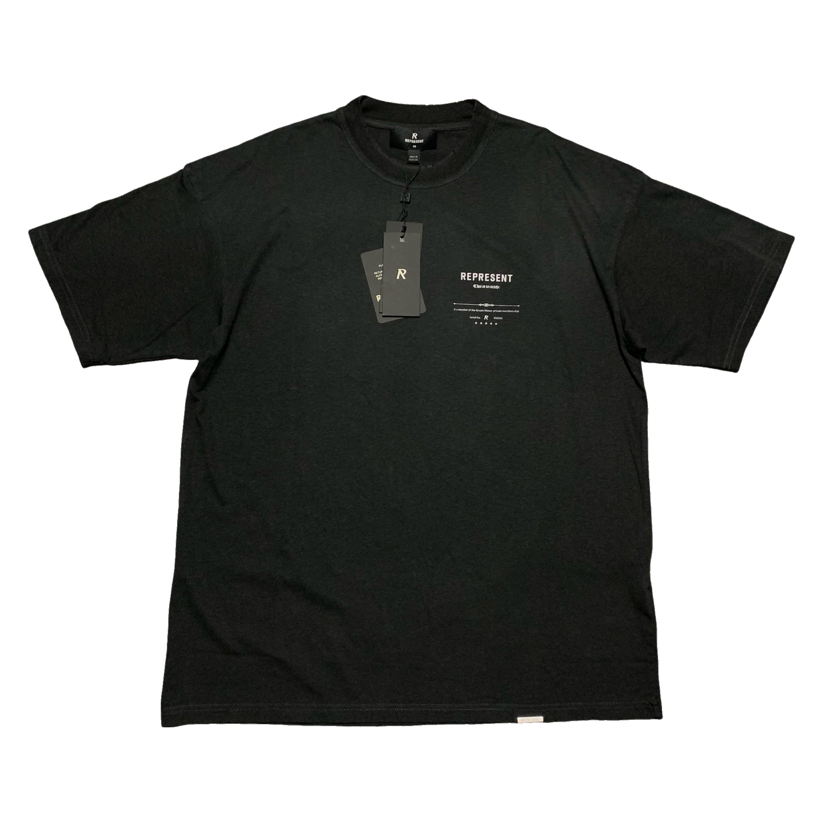 Represent XS Revere Manor Stained Black Tee