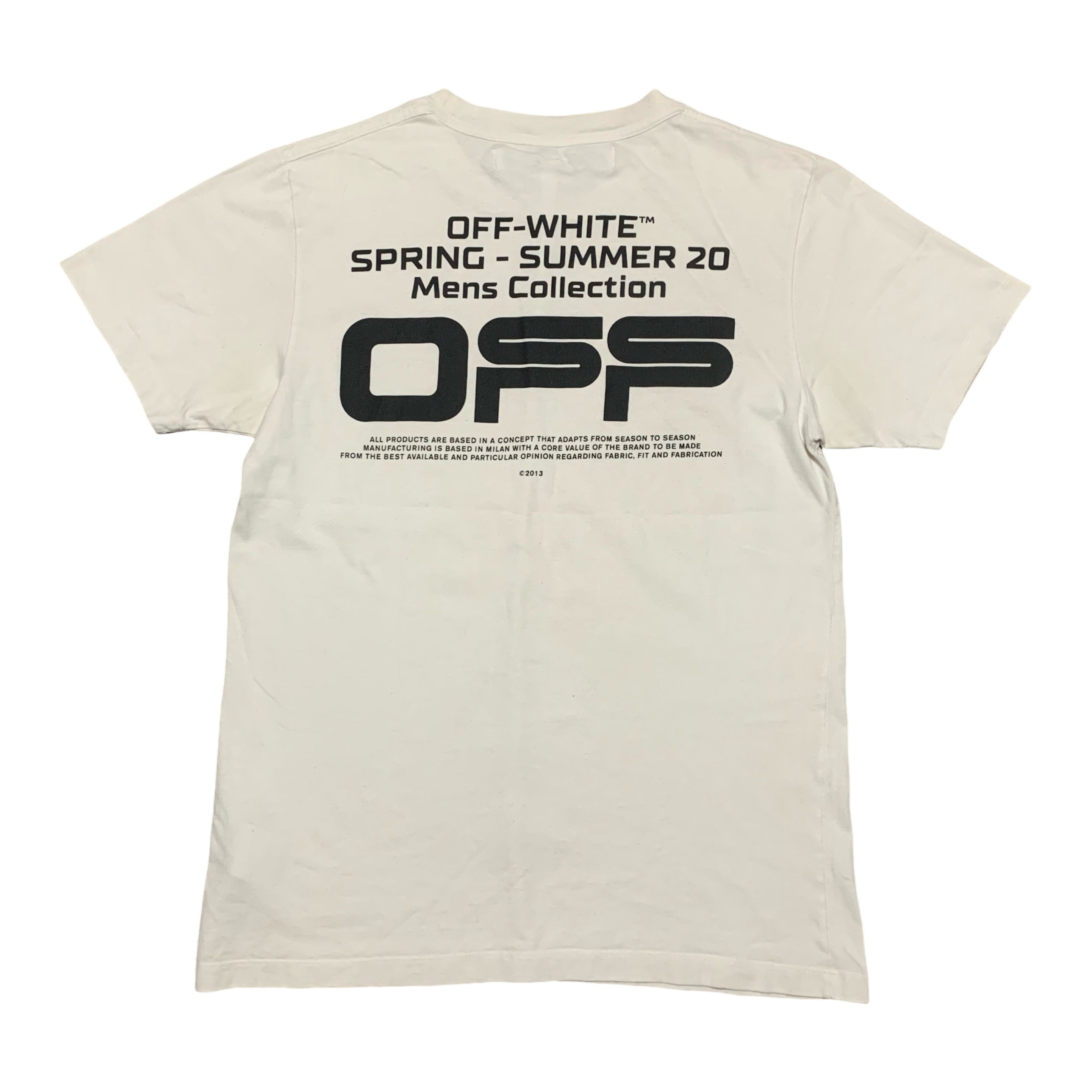 Off White Medium Off Logo White Tee Virgil Abloh 2020