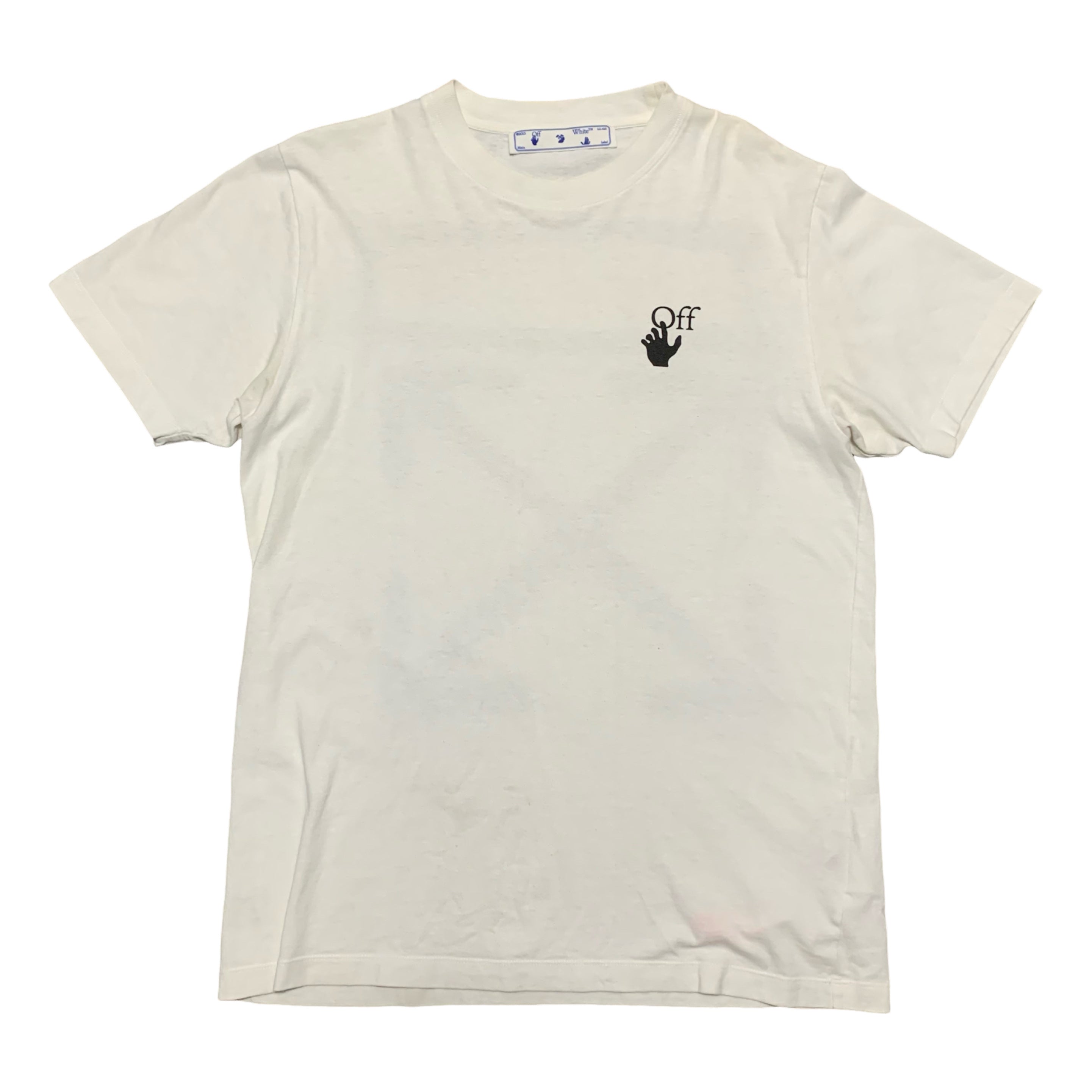 Off White Medium Graffiti Arrows White Tee Virgil Abloh