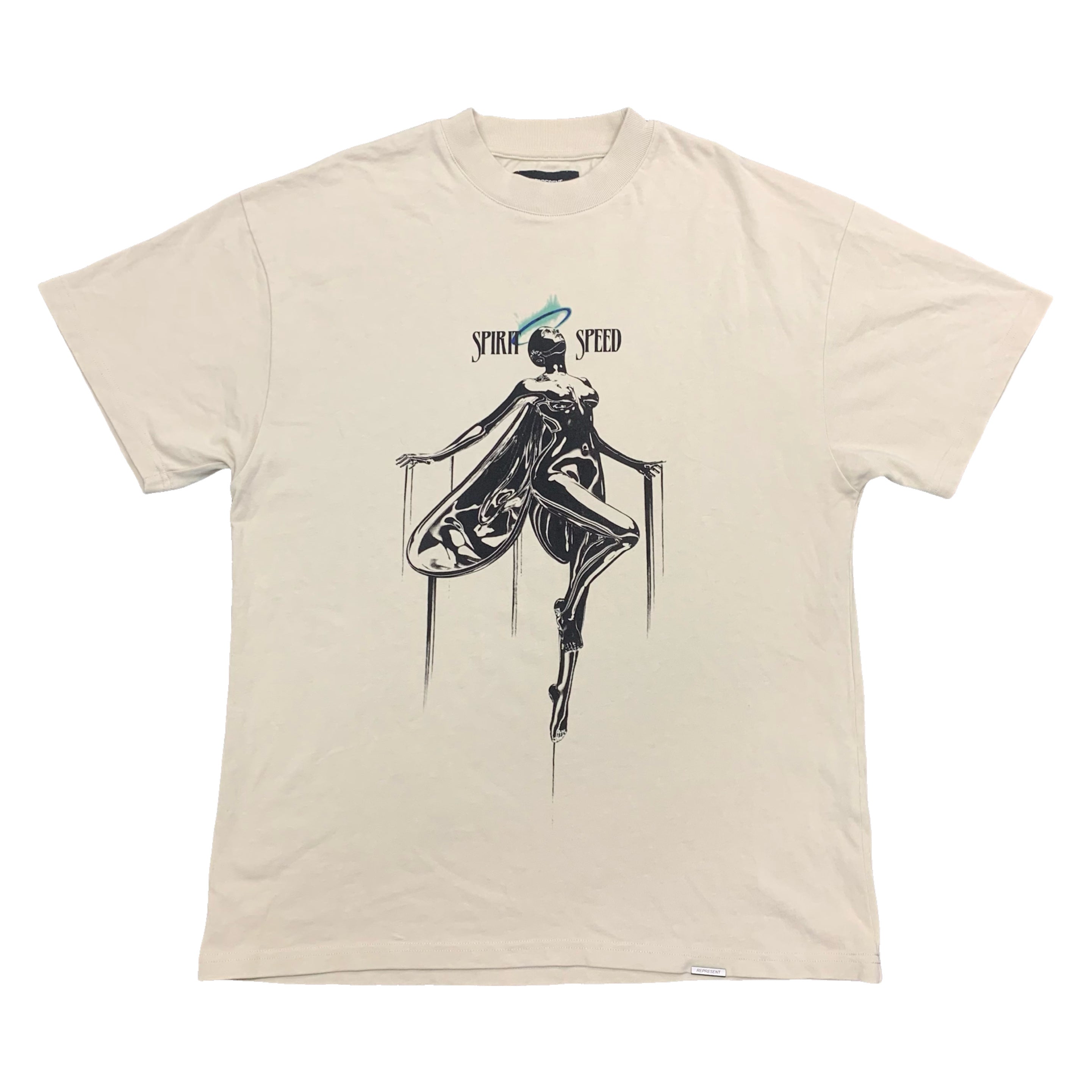 Represent Medium Tee Spirit Speed Vintage White T-Shirt