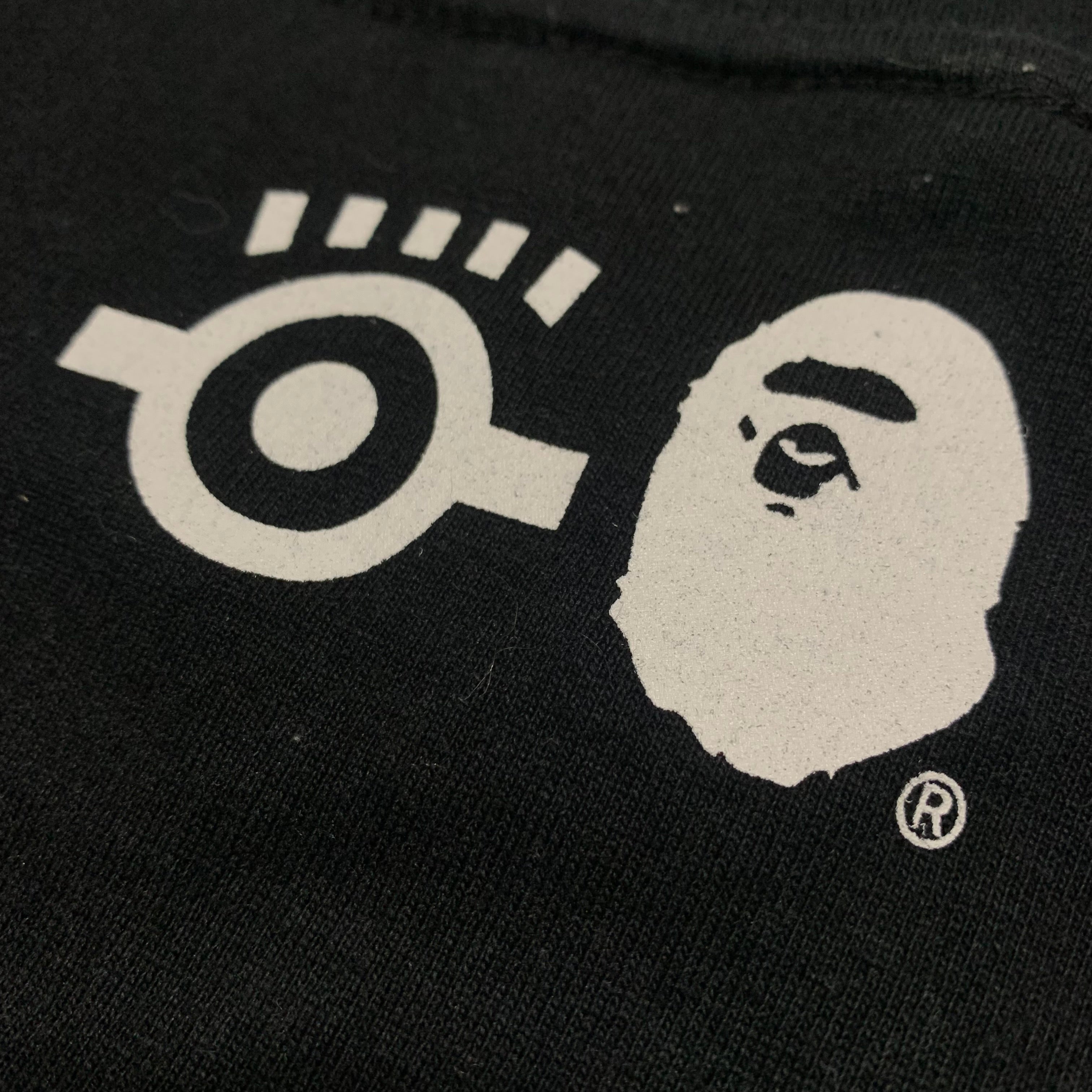 Bape Large Minions Ape Head Black Tee A Bathing Ape