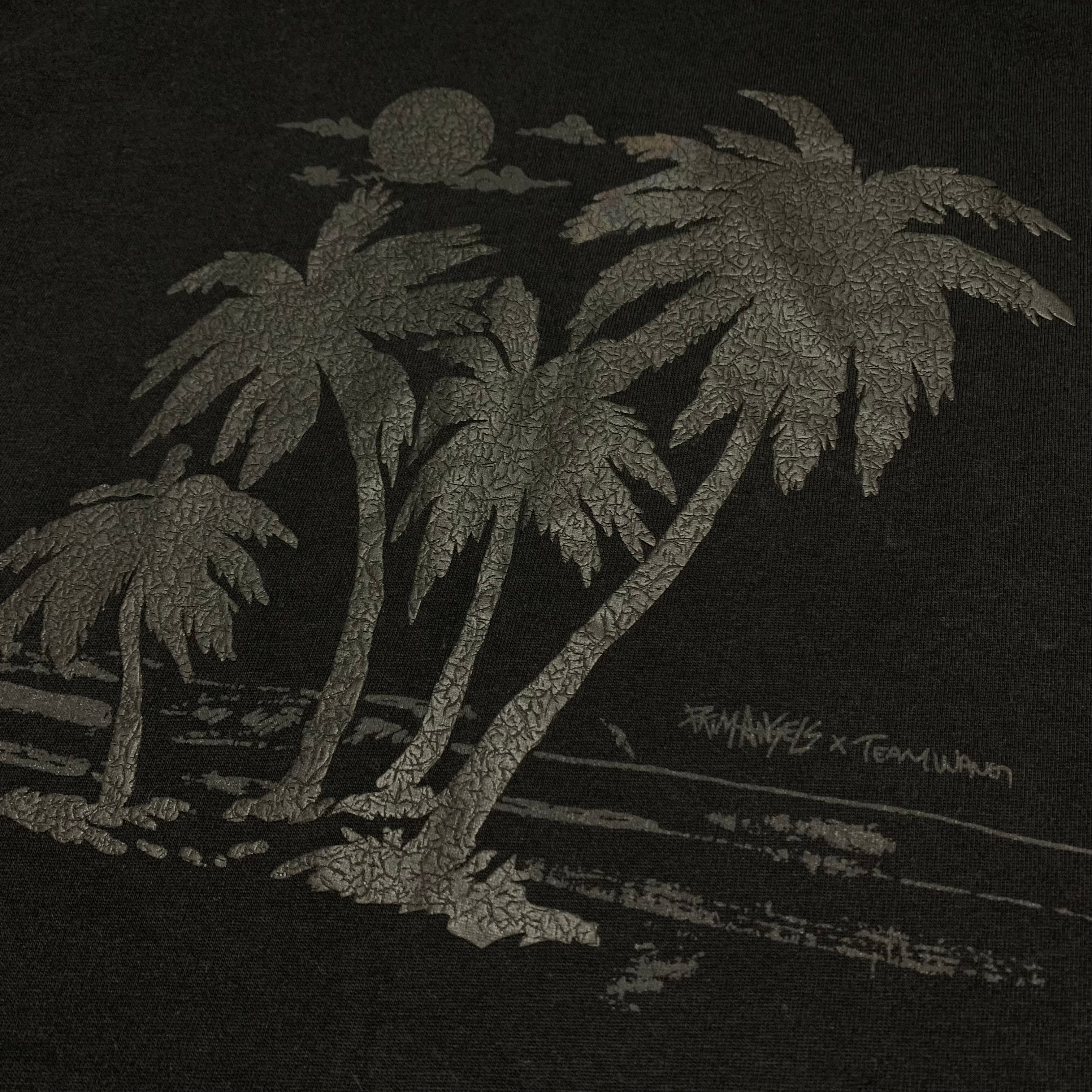 Palm Angels Medium Team Wang Palm Tree Black Tee 2022