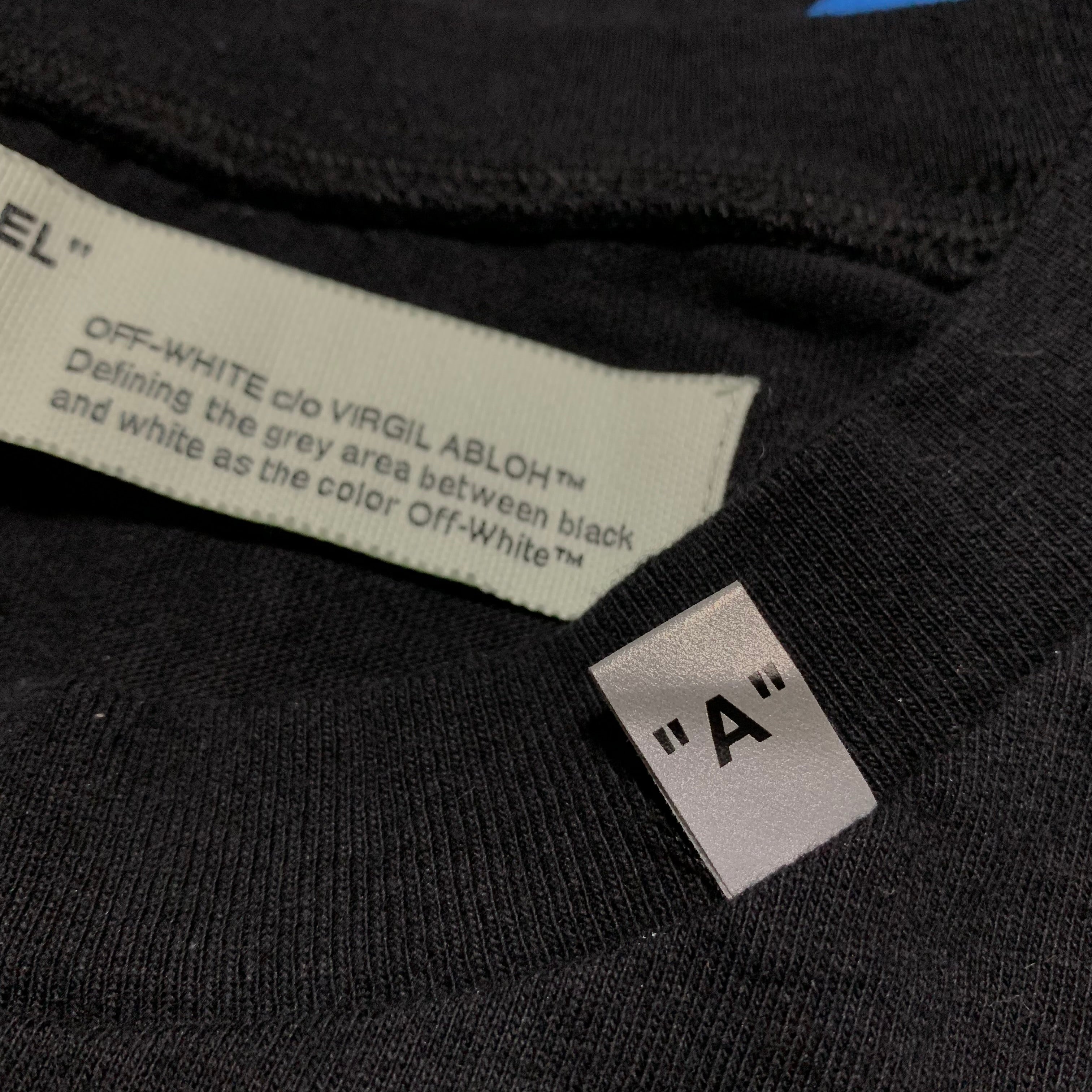 Off White Medium Fence Arrows Black Tee Virgil Abloh