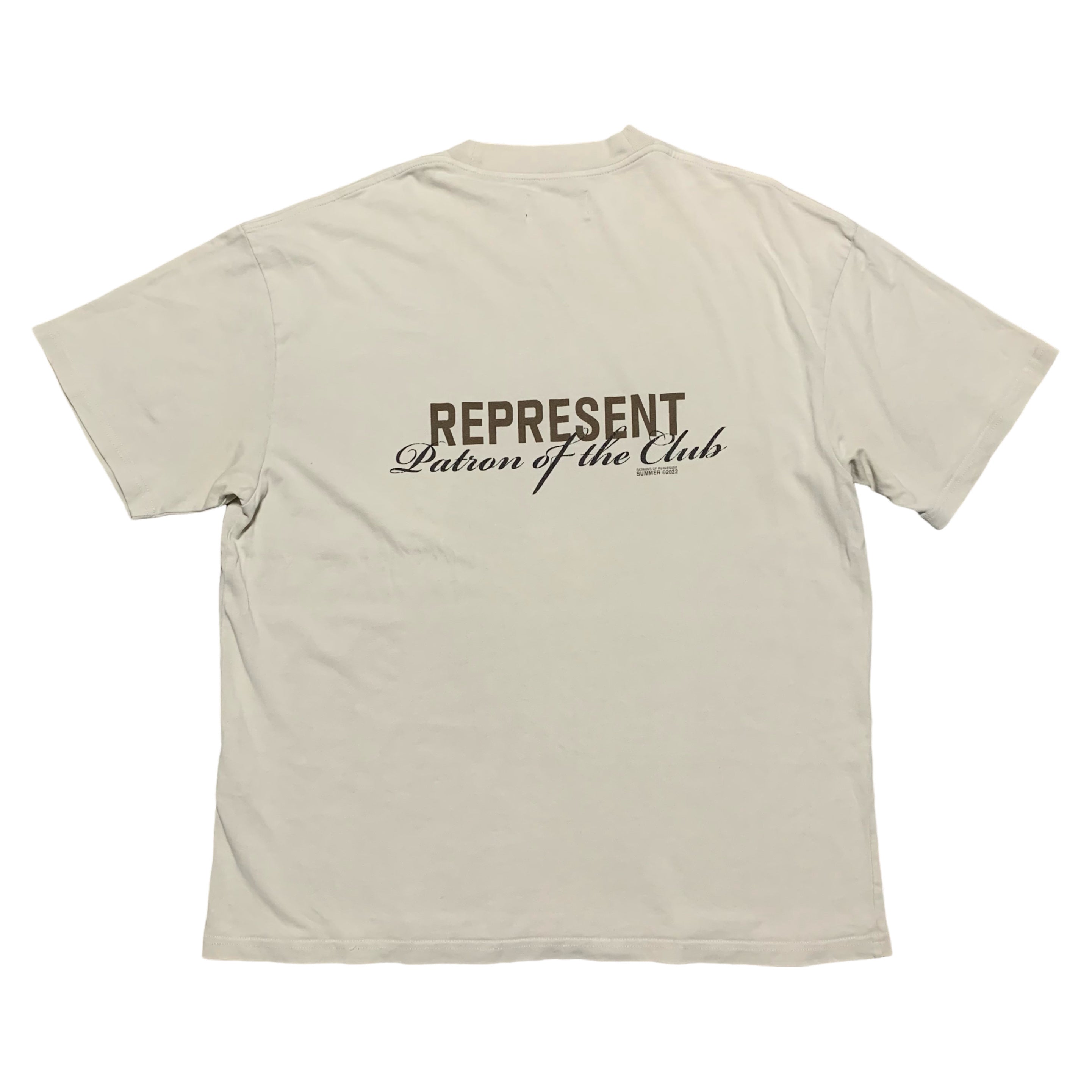 Represent Large Patron Of The Club Cream White Tee 2022