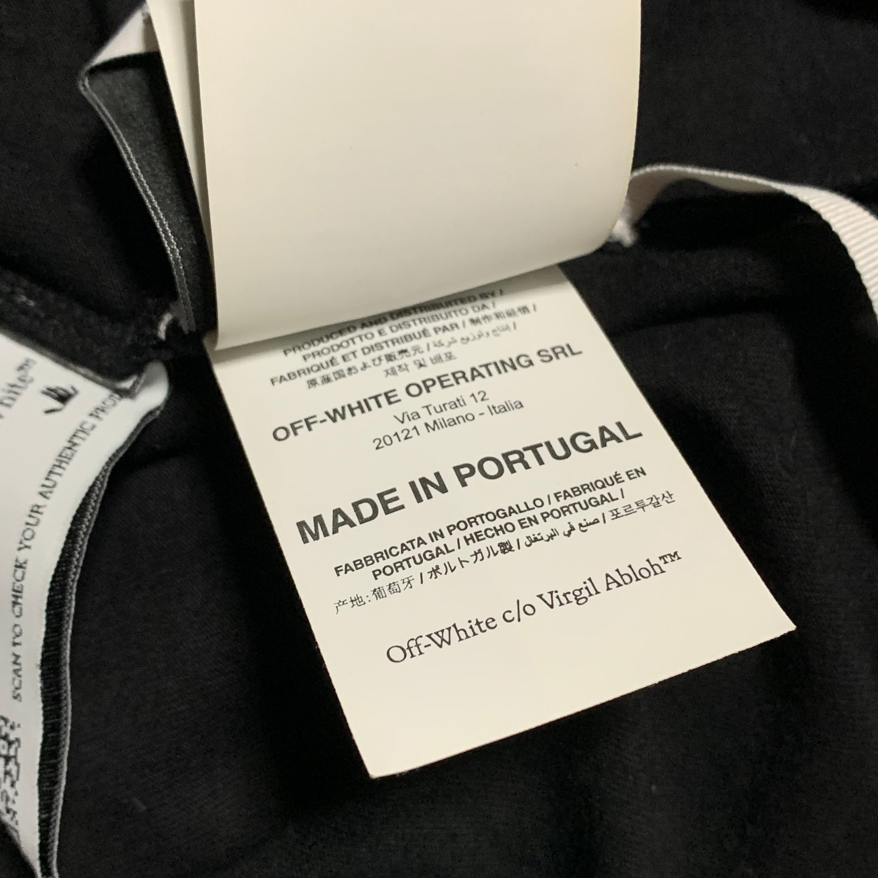 Off White Medium Neen Arrow Skate Black Tee Virgil Abloh