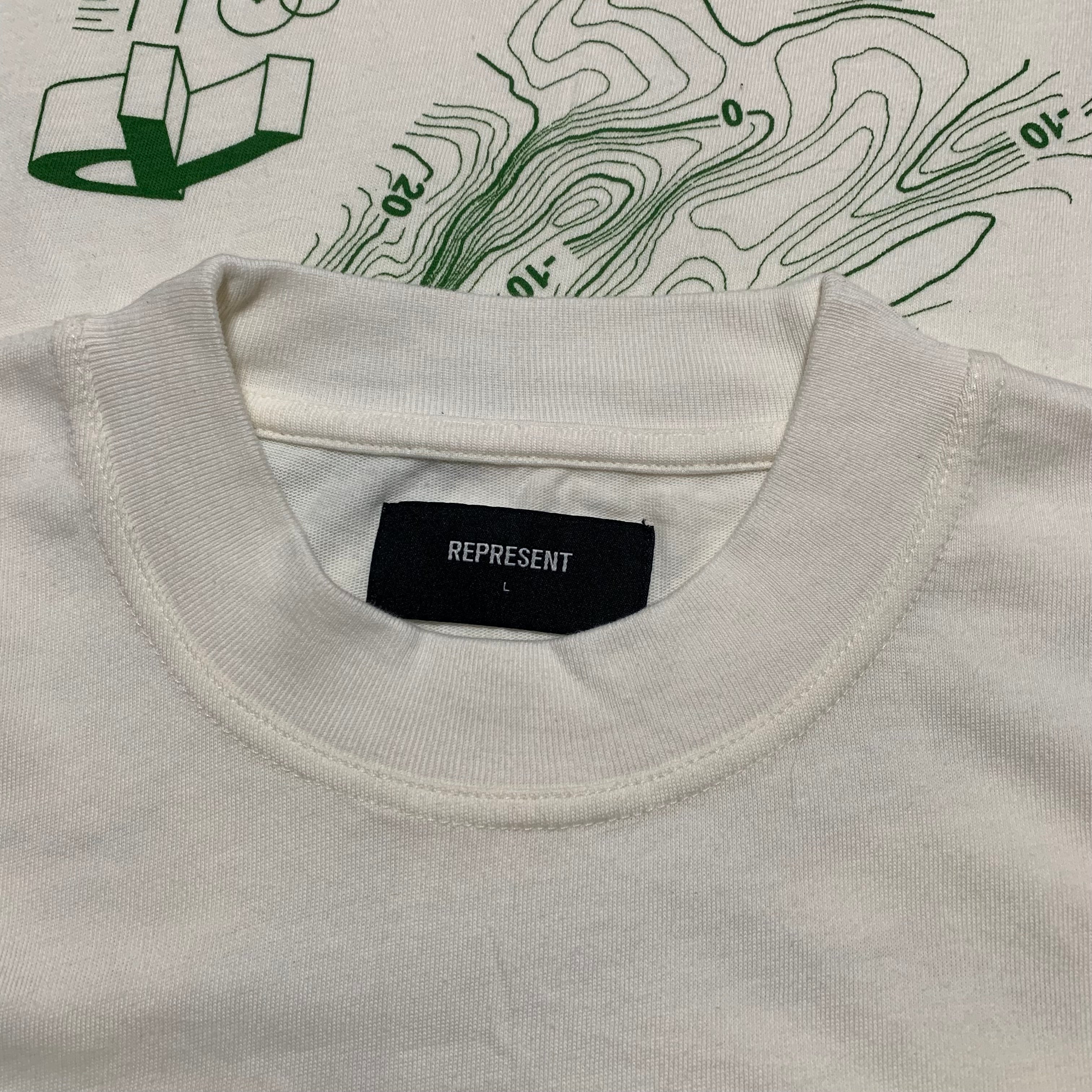 Represent Large Five Point Four Flat White Tee Limited Edition