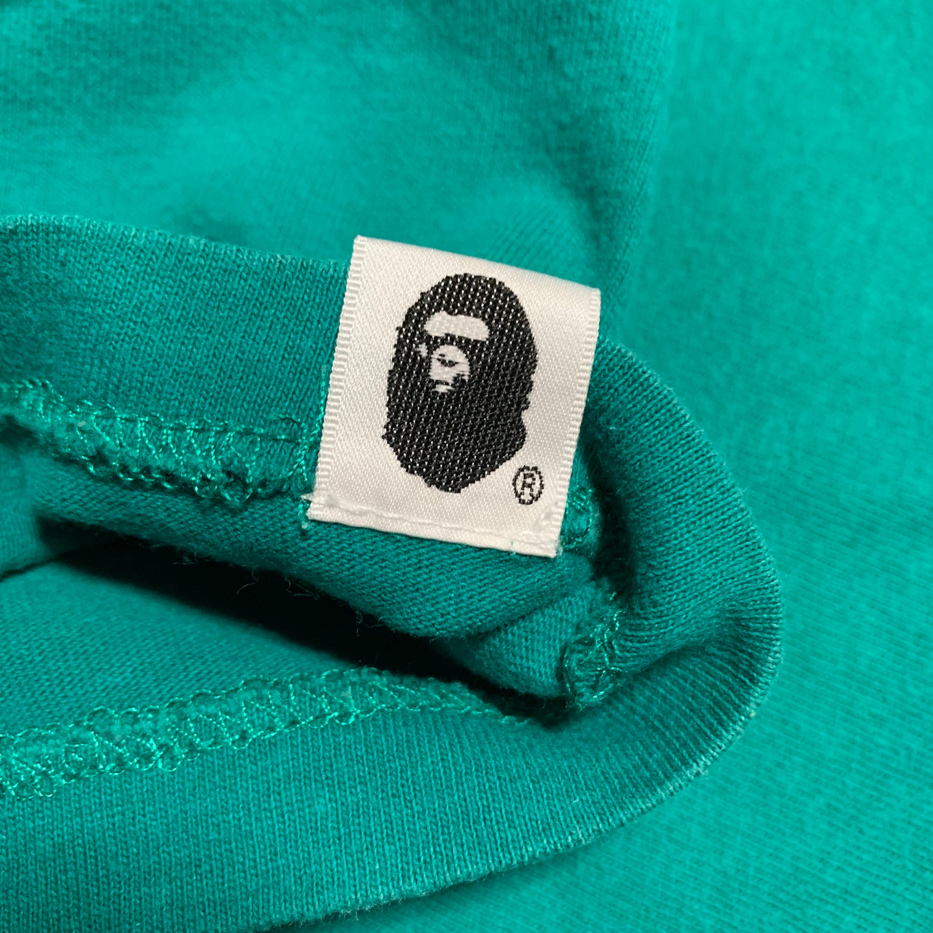 Bape Medium College Pirate Store Green Tee A Bathing Ape