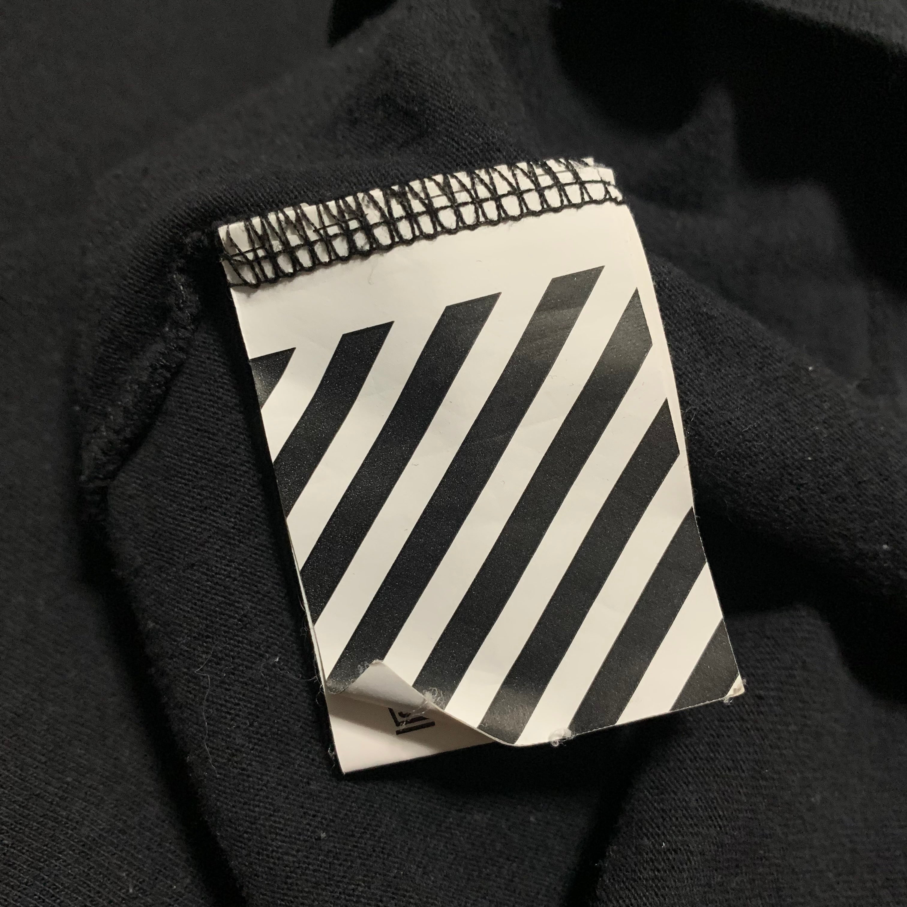 Off White Small Fence Arrows Black Tee Virgil Abloh