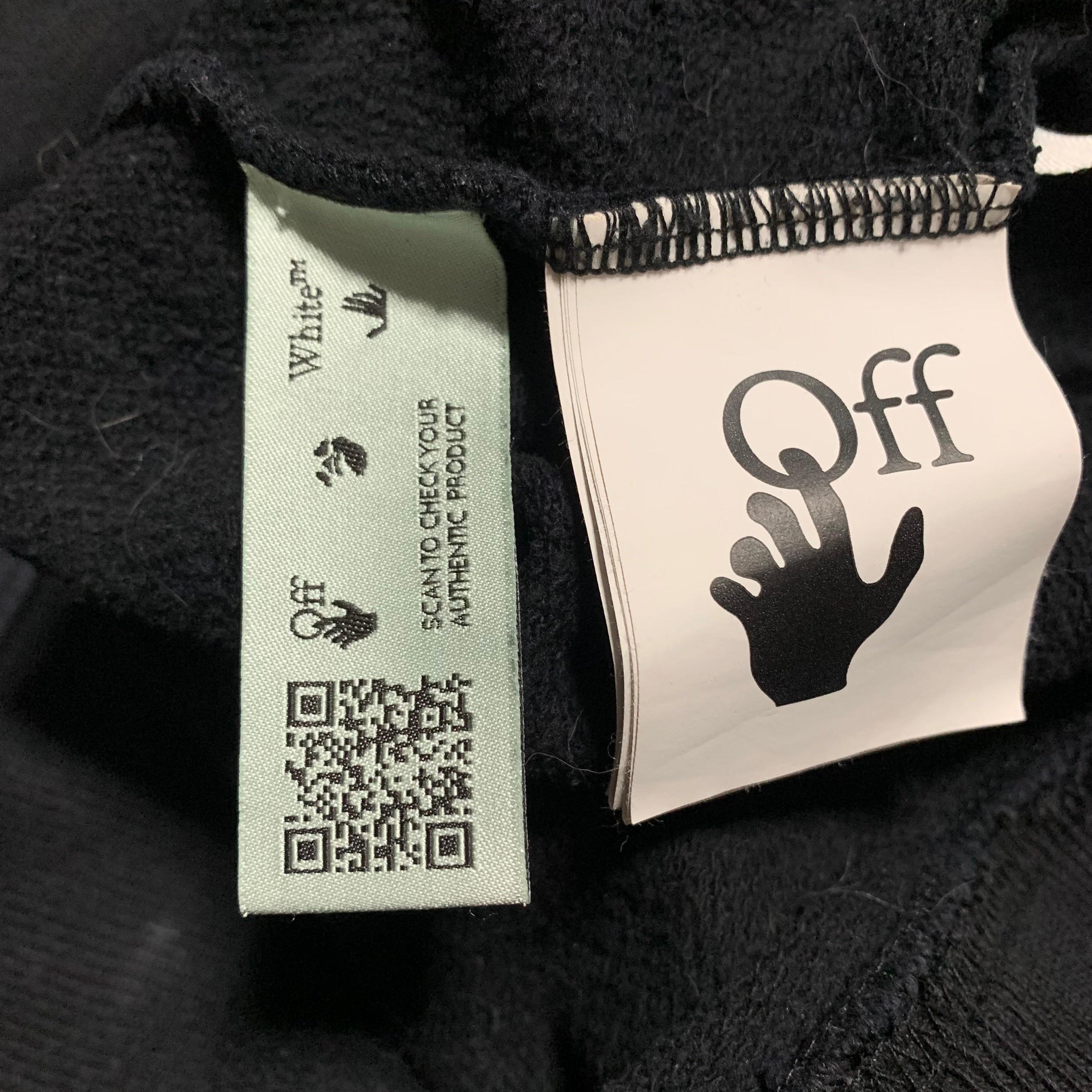 Off White Medium Pink Marker Arrows Black Sweatshirt Crewneck