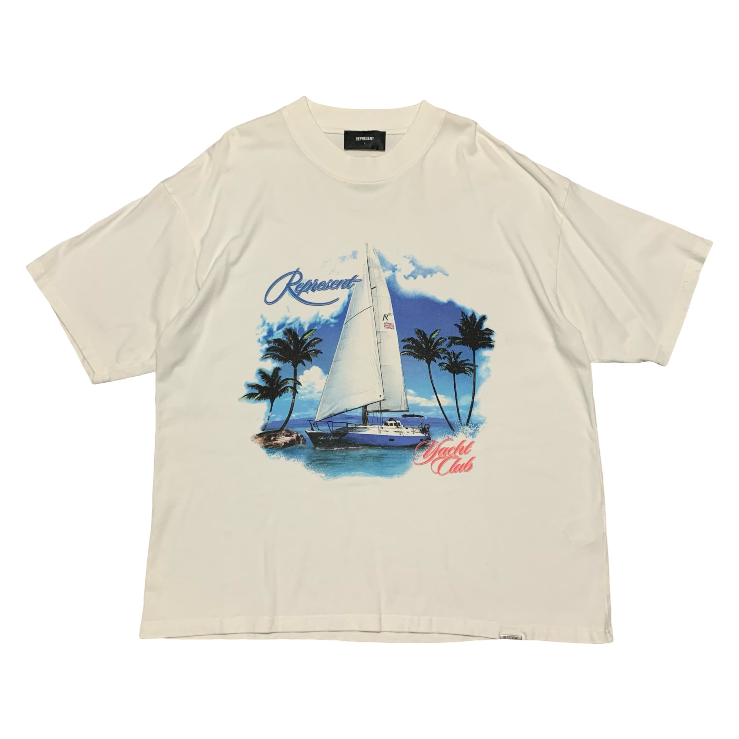 Represent Large Yacht Club Flat White Tee