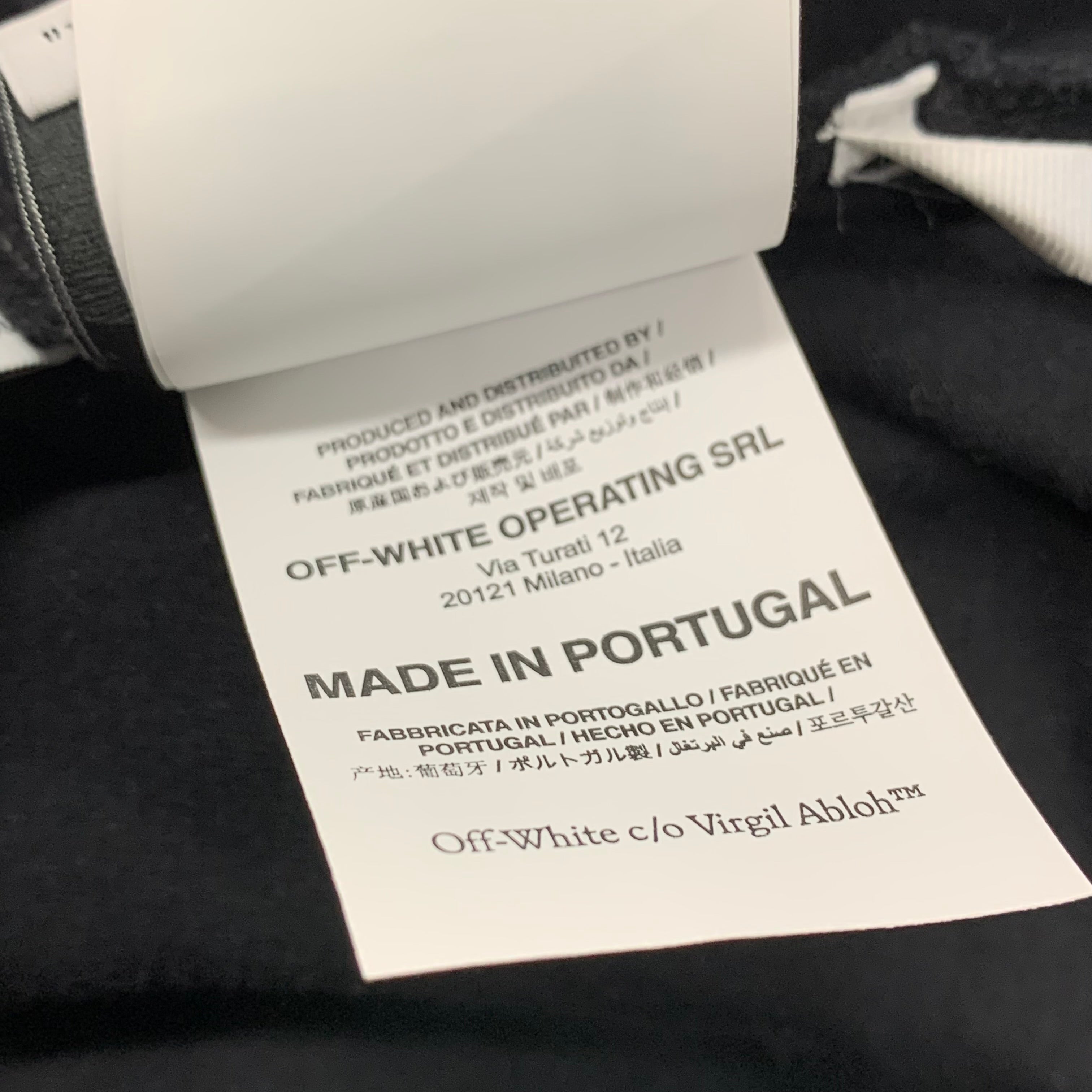 Off White Small Tee Diag Scribble Black T-Shirt Virgil Abloh
