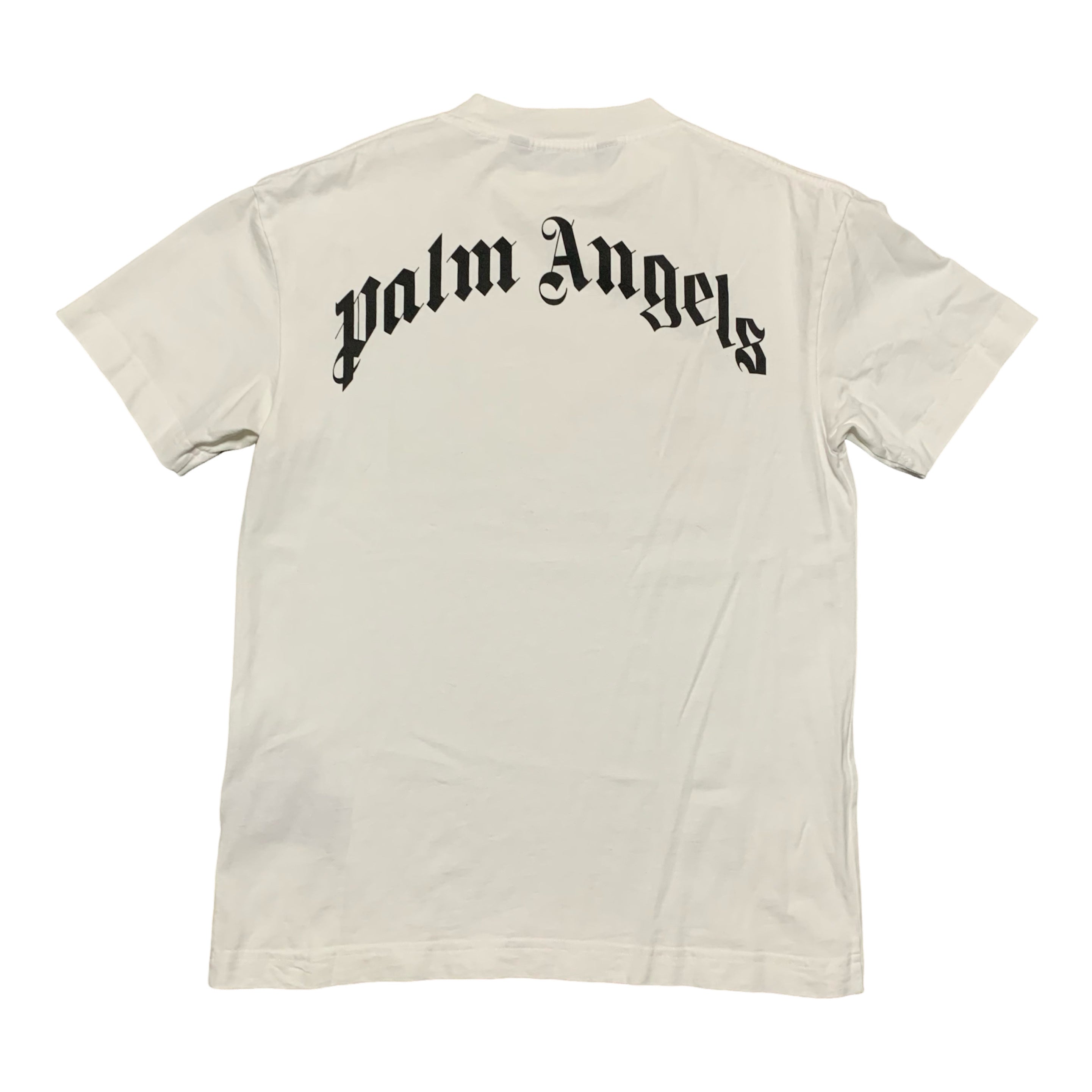 Palm Angels Small Broken Palm Tree White Tee