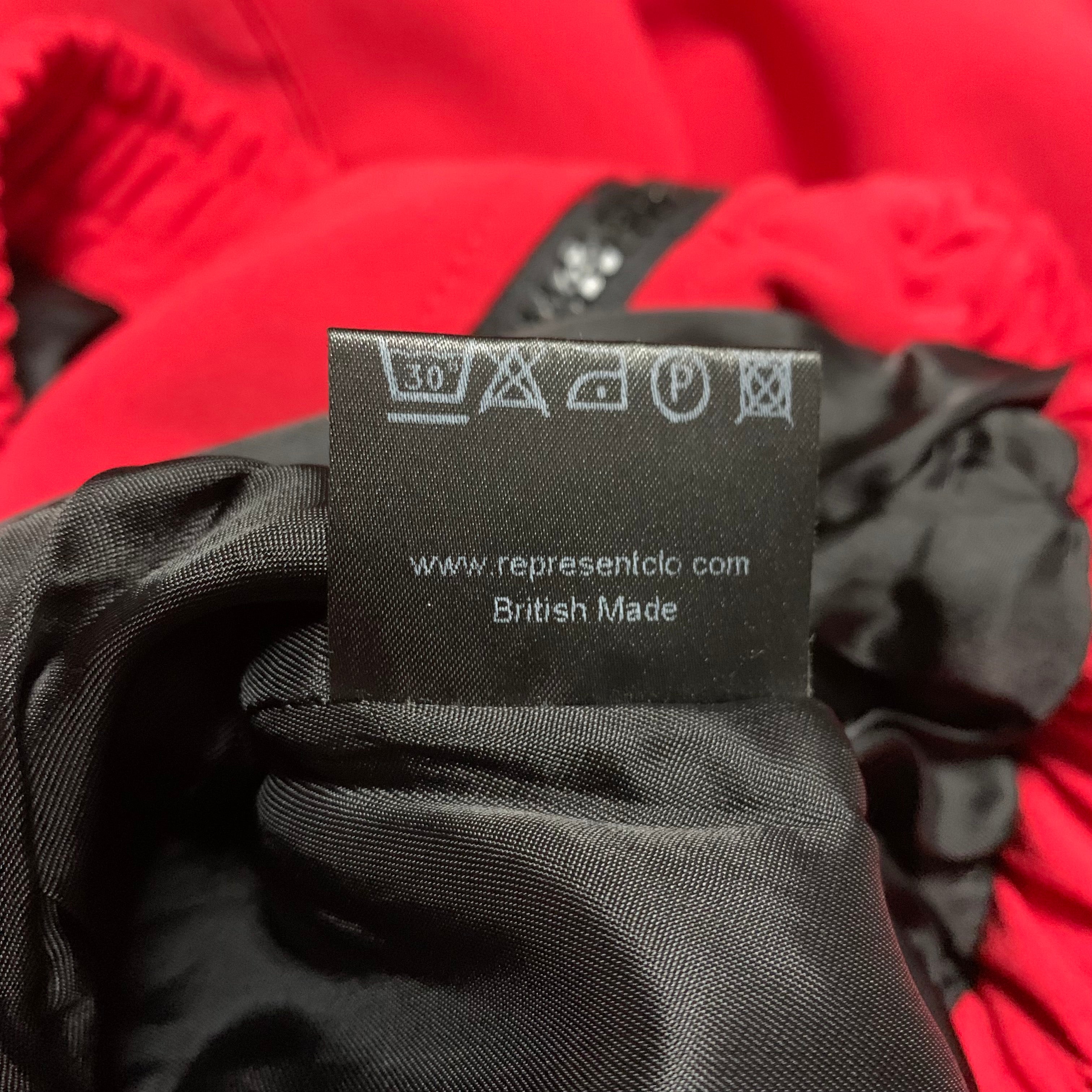 Represent Medium United Jack Red Zip Track Jacket British Made 2018