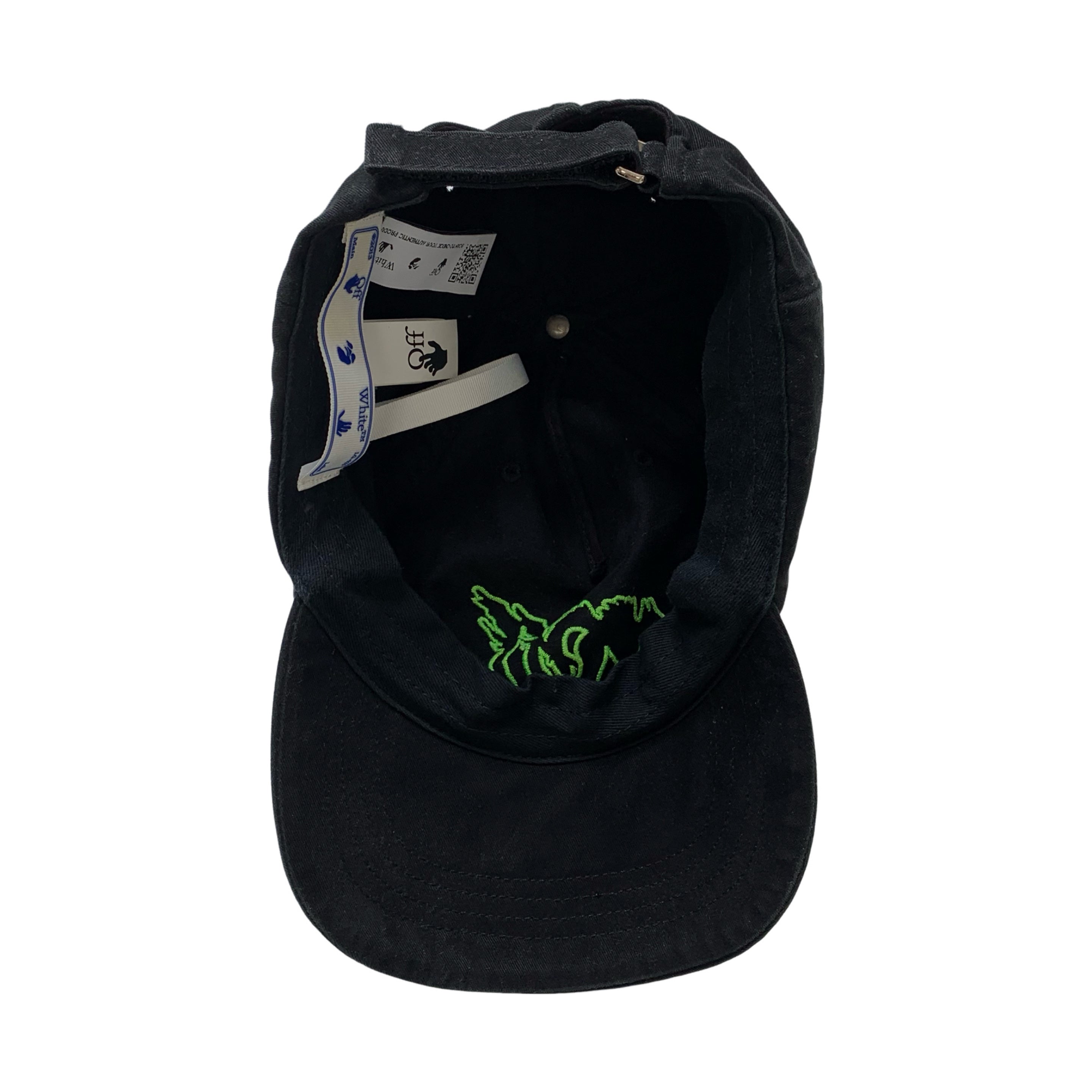 Off White Cap Mad Cat Black Cap Hat Virgil Abloh
