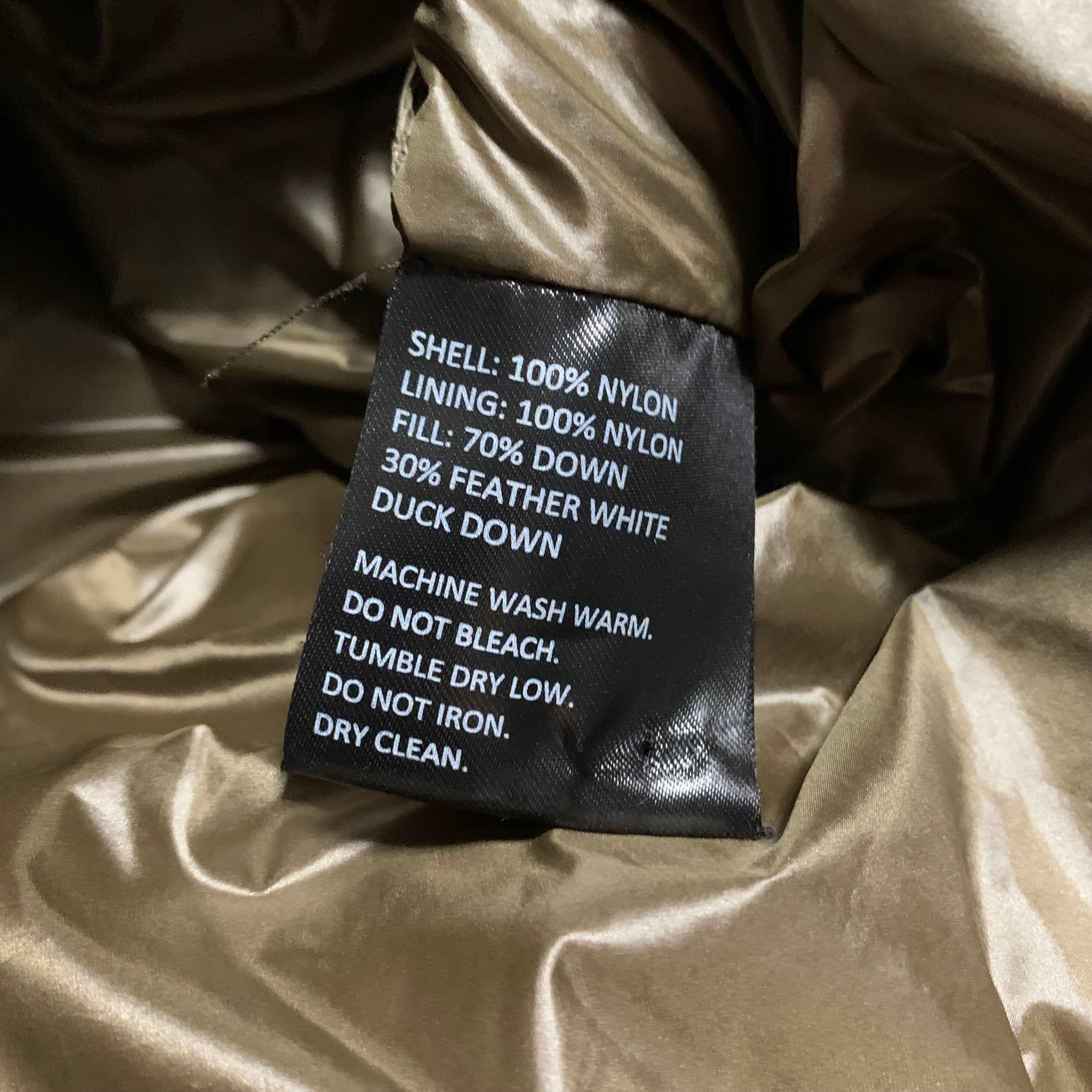 Represent XS Puffer Jacket Green Camo Camouflage (RRP £340)