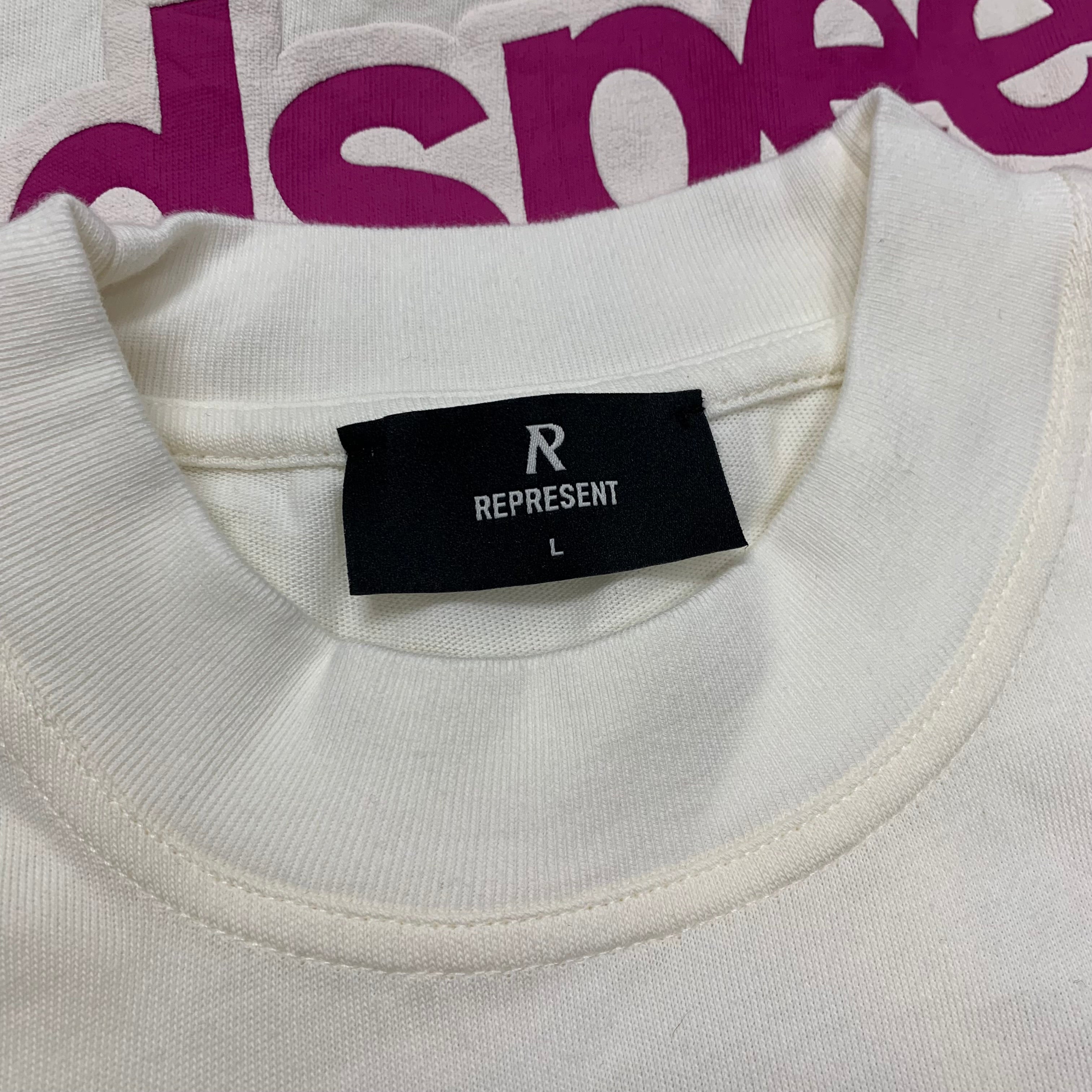 Represent Large Tee Godspeed Flat White T-Shirt (Sample)