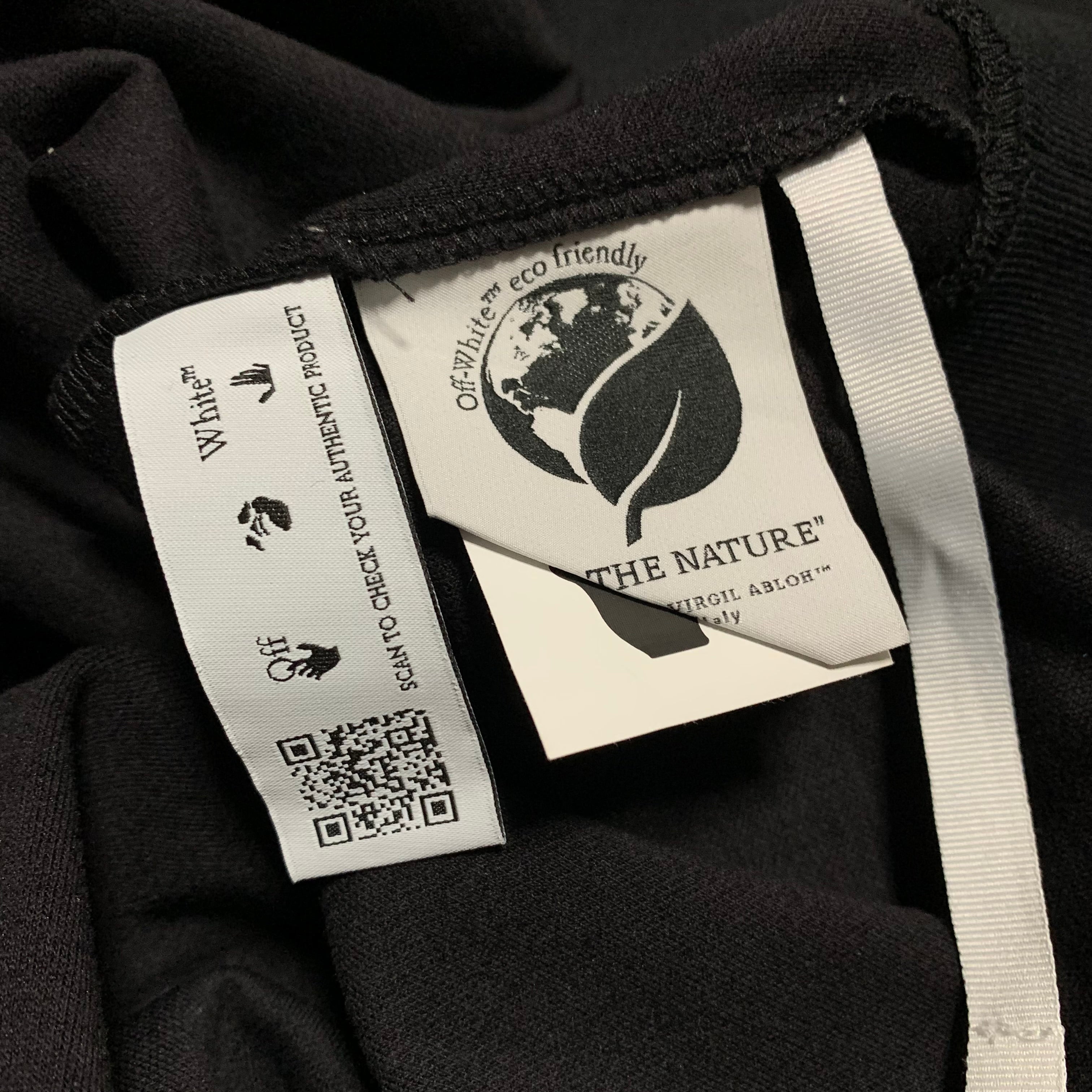 Off White Small Patch Logo Black Hoodie Virgil Abloh