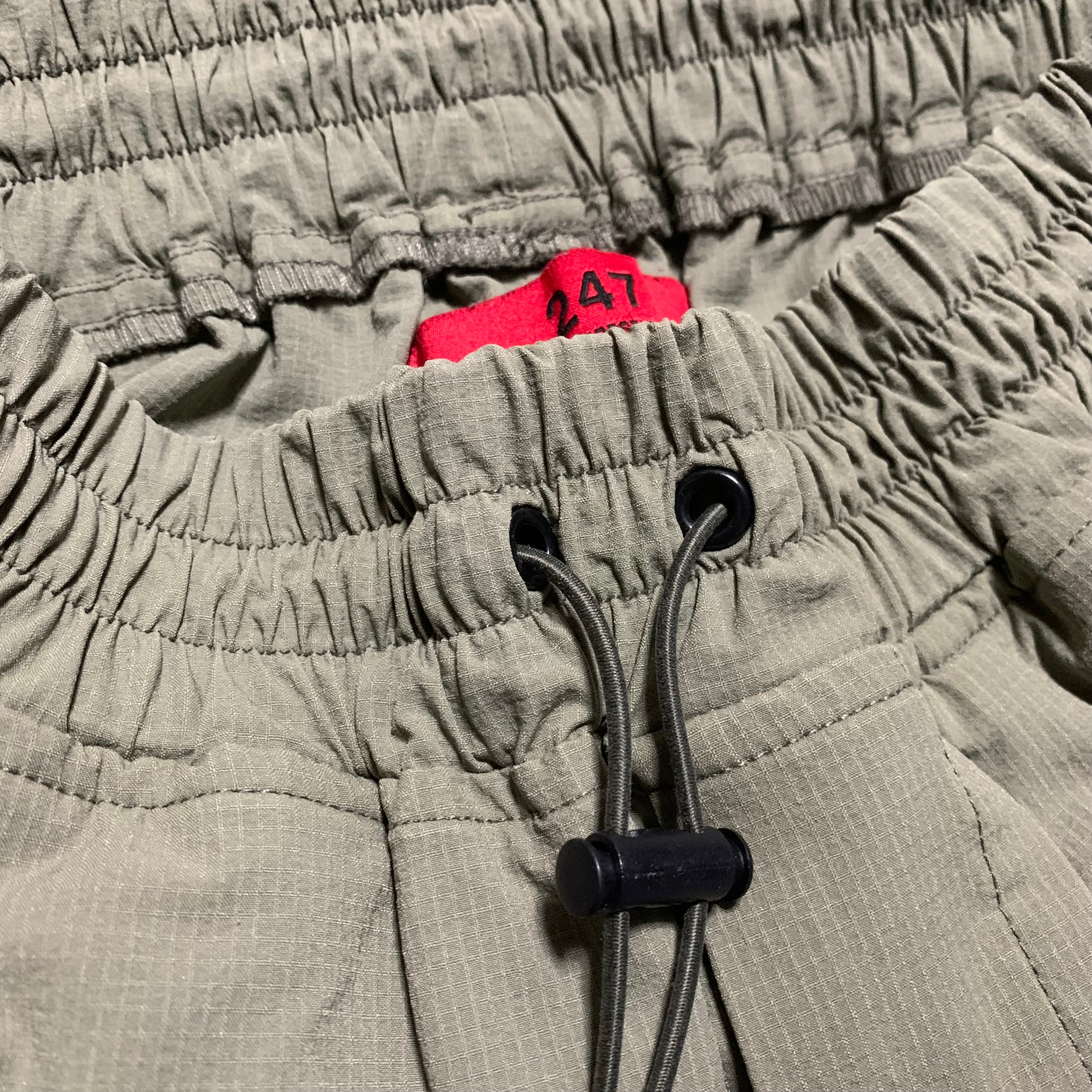Represent Small 247 Pants Khaki Green Track Pant Bottoms Cargos