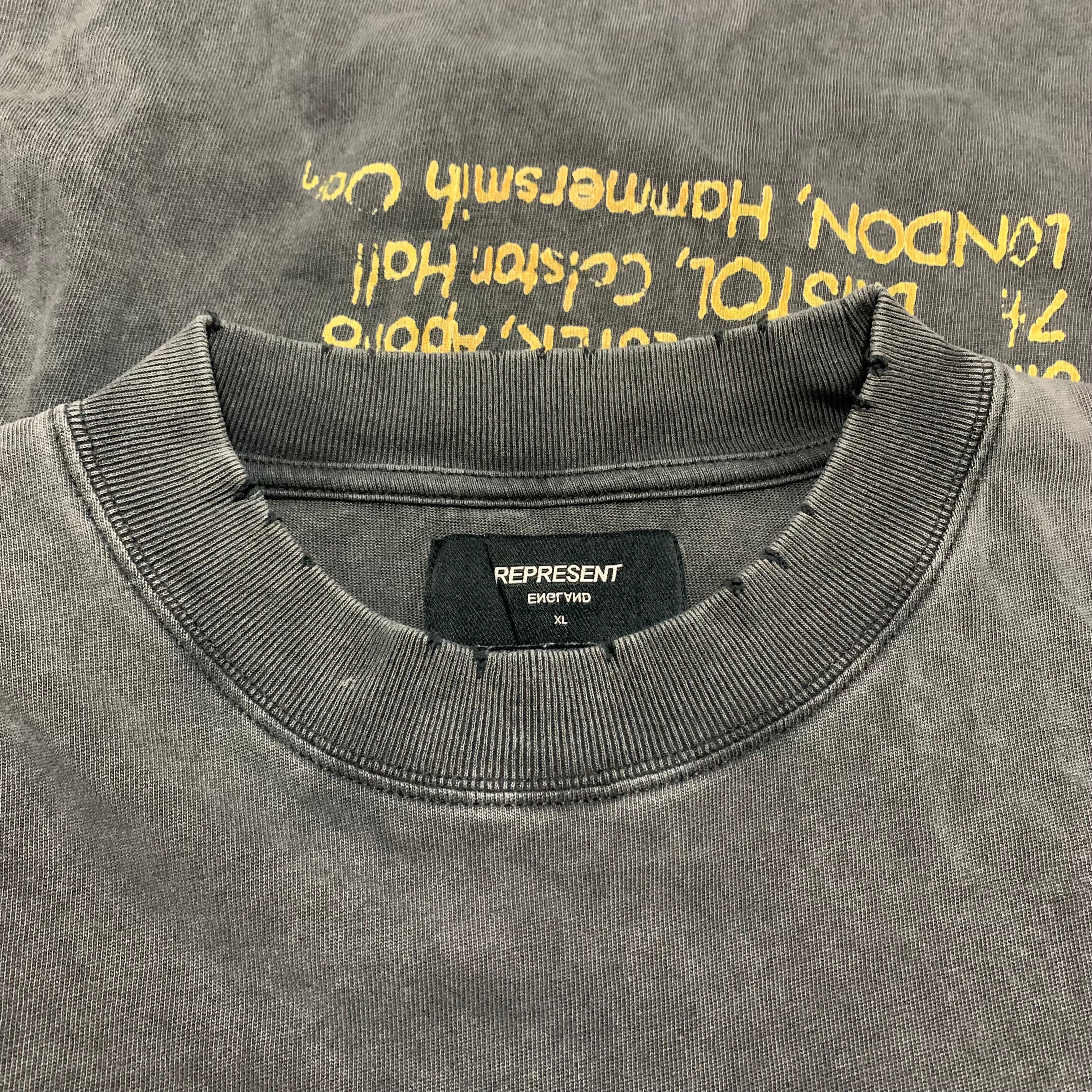 Represent XL Rep N Resent Vintage Grey Tee