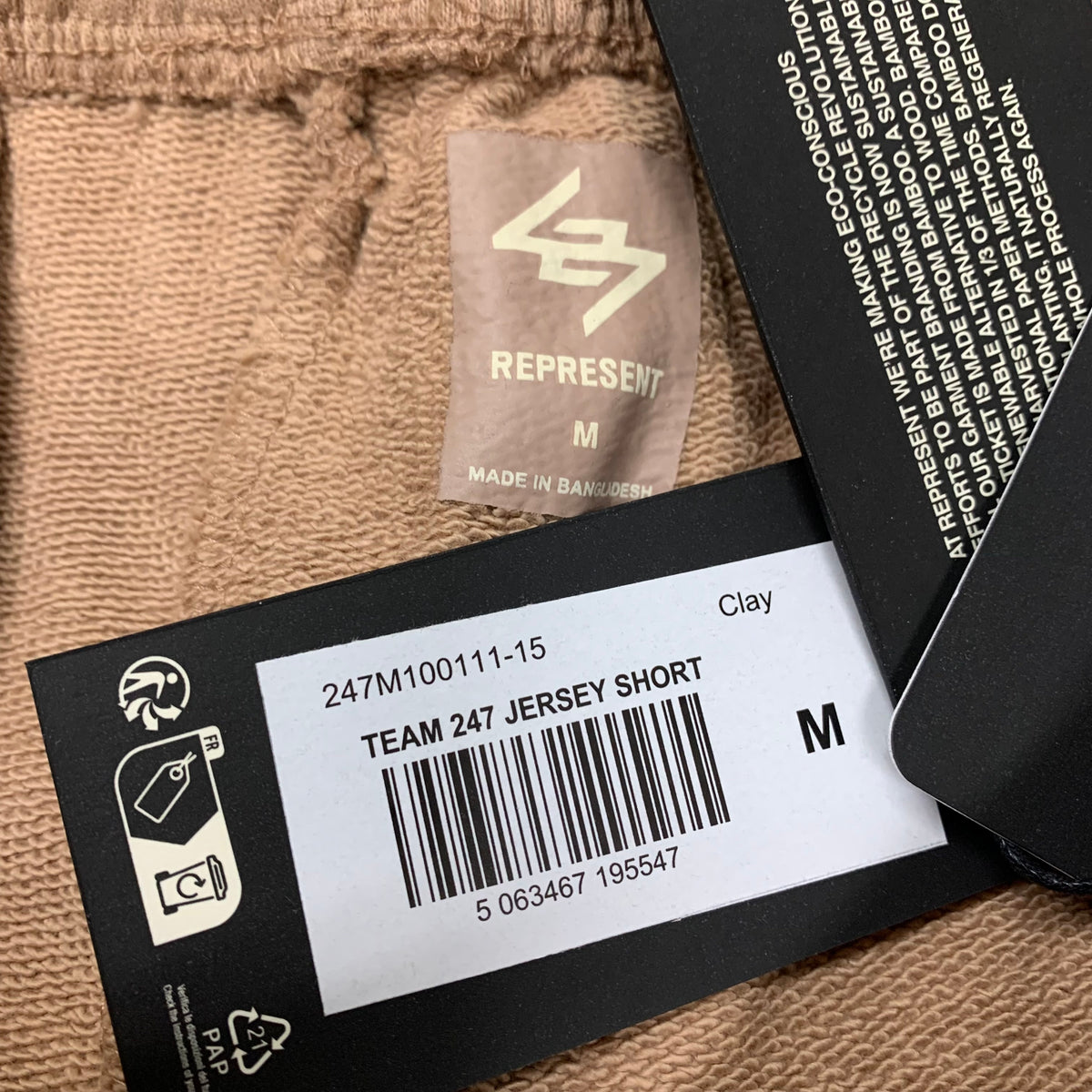 Represent Medium Shorts Team 247 Clay Shorts