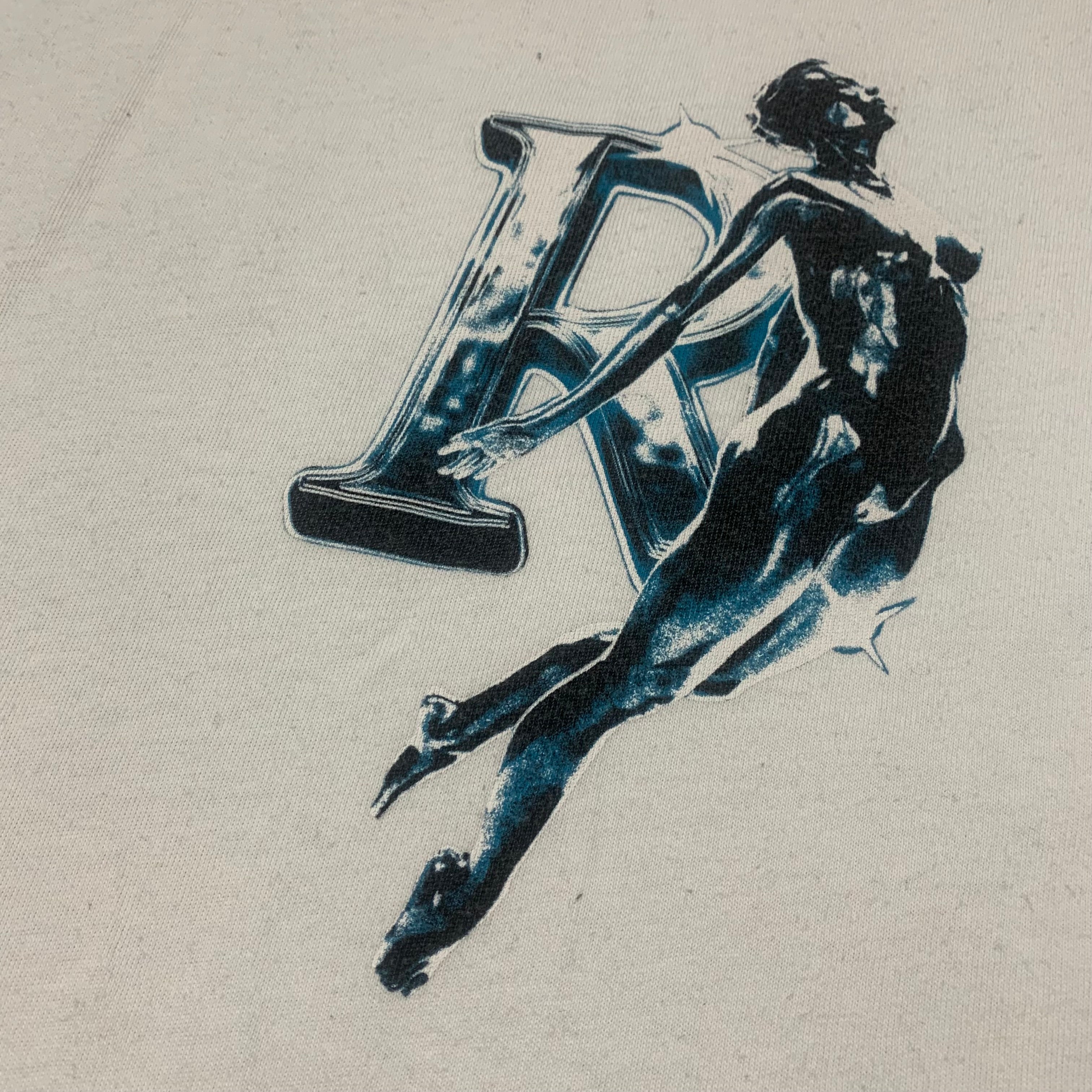 Represent Large Chrome Angel Flat White Tee