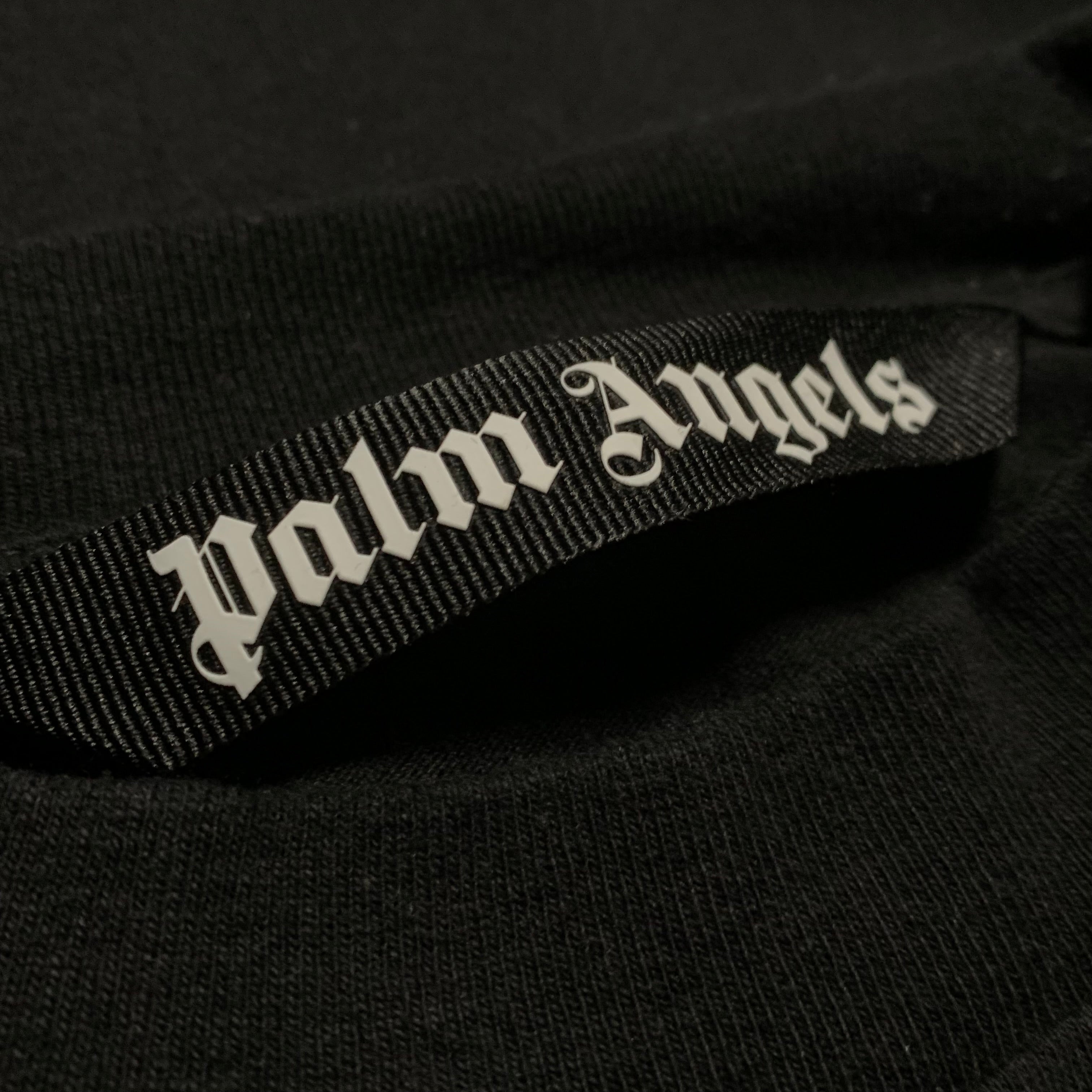 Palm Angels Small Burning Head Logo Black Tee