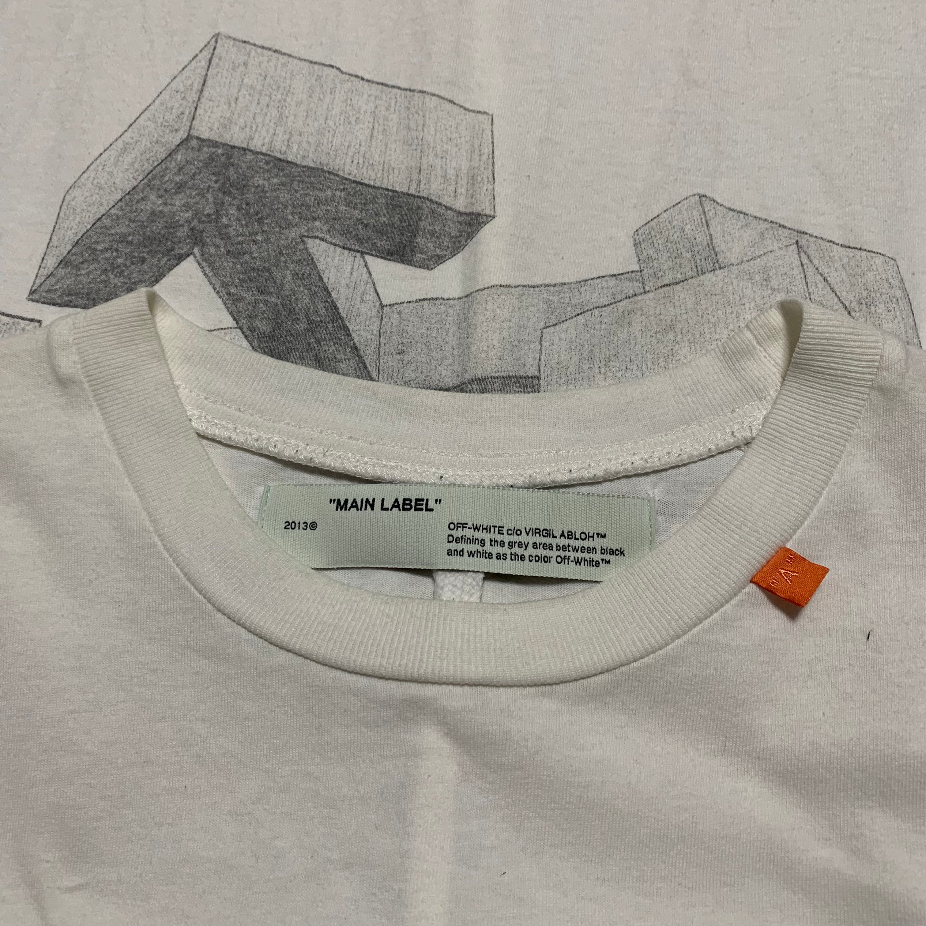 Off White Small Arrows 3D White Tee Virgil Abloh