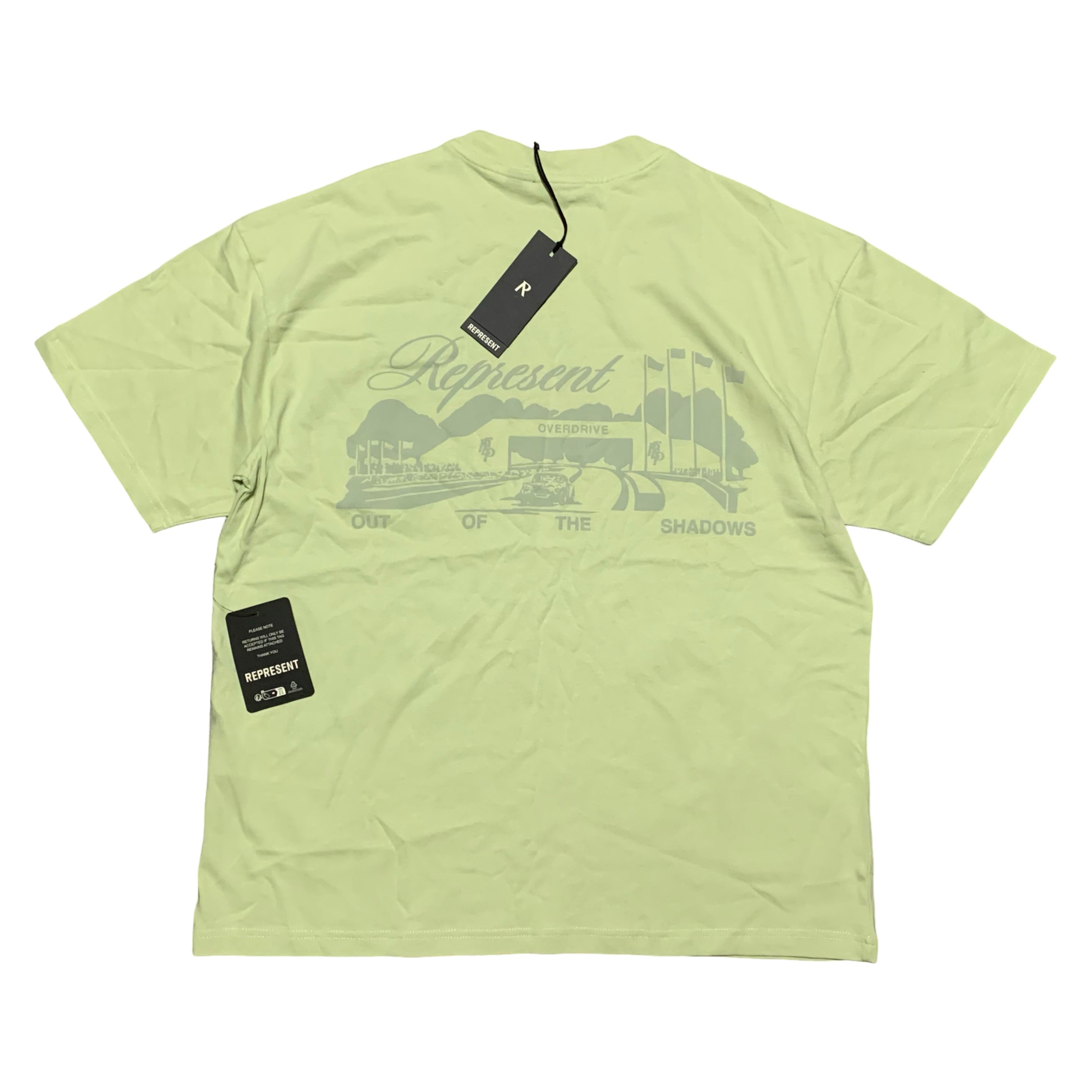 Represent Medium Raceway Graphic Match Green Tee
