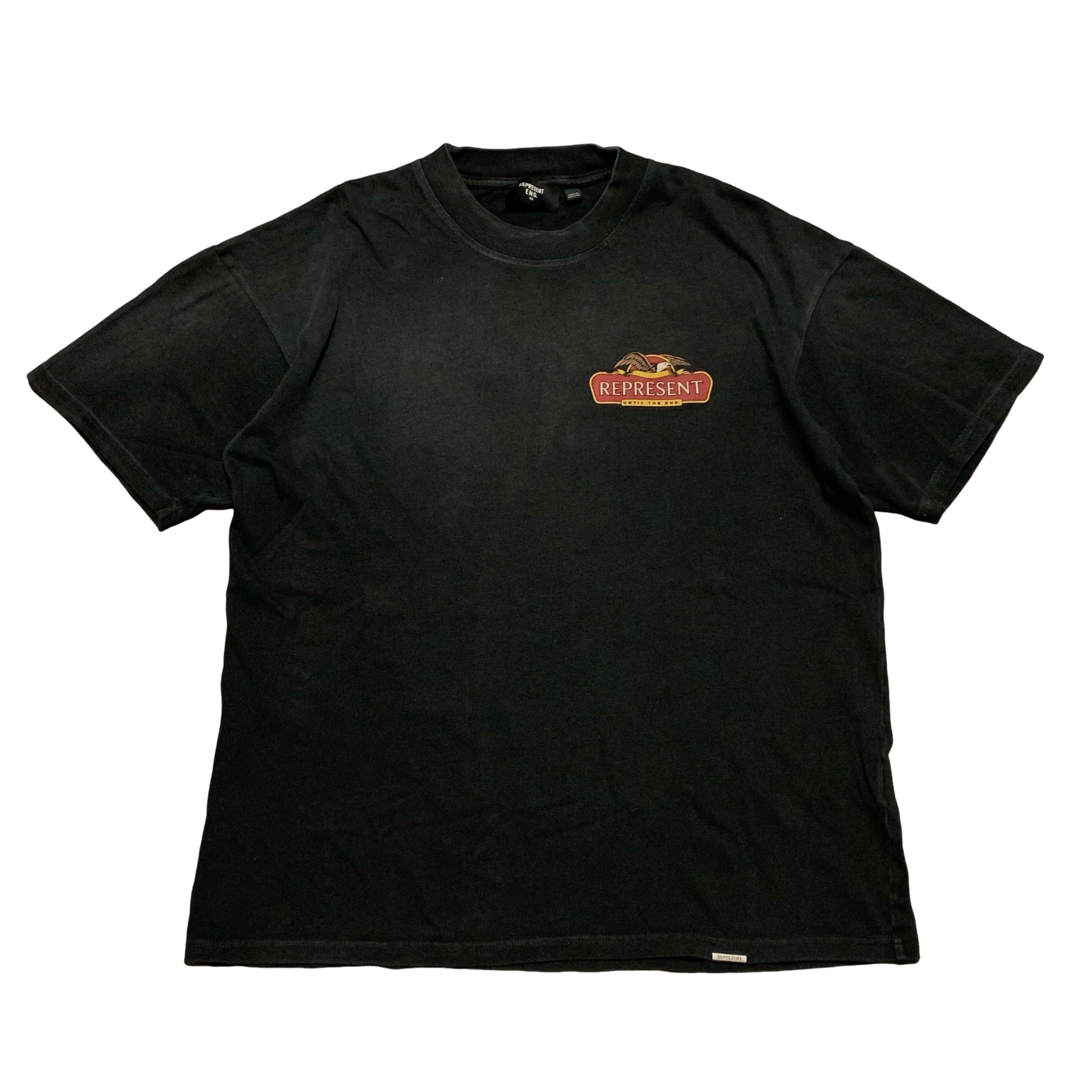 Represent XS End Eagle Stained Black Tee