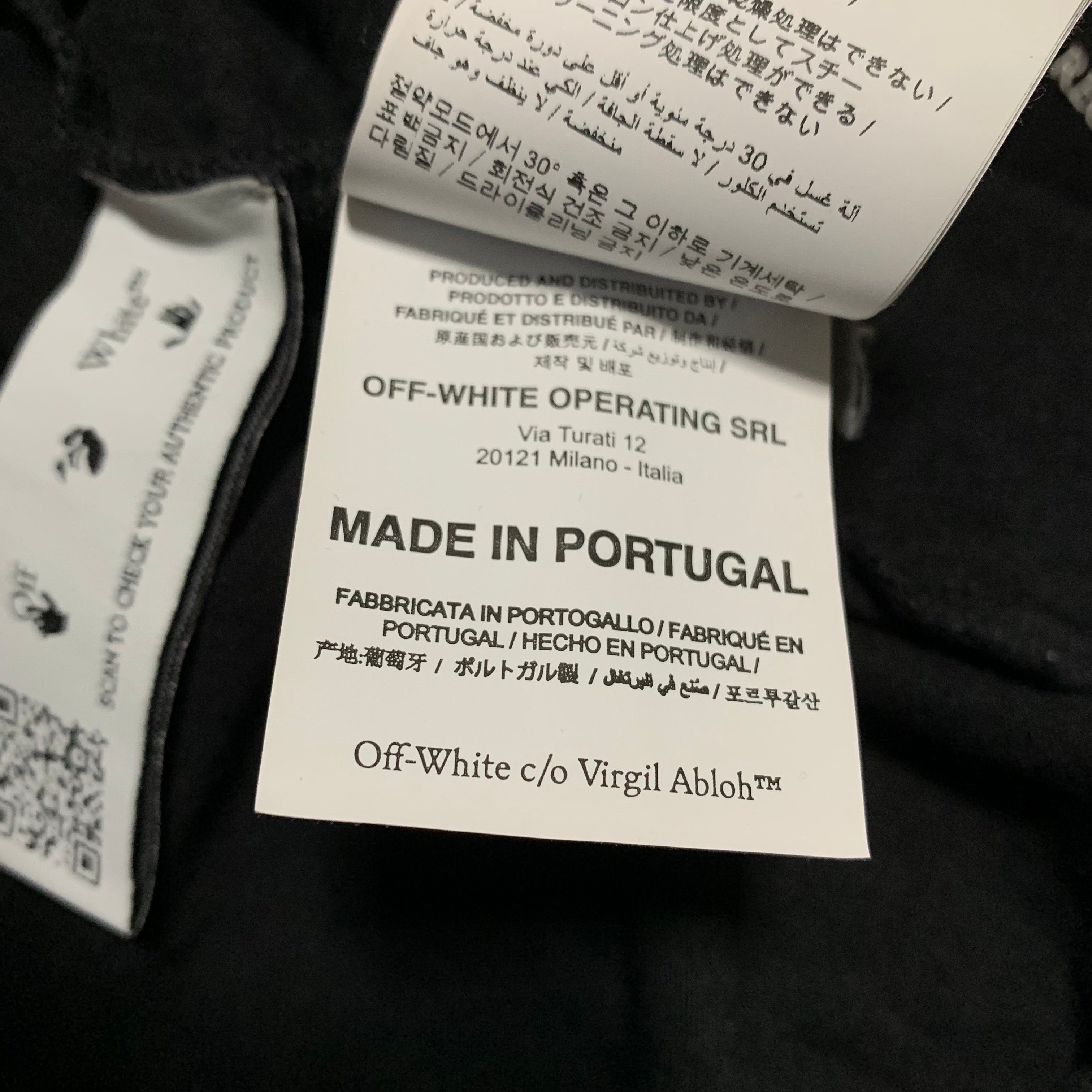 Off White Large Take Care Arrows Black Tee Virgil Abloh Earth