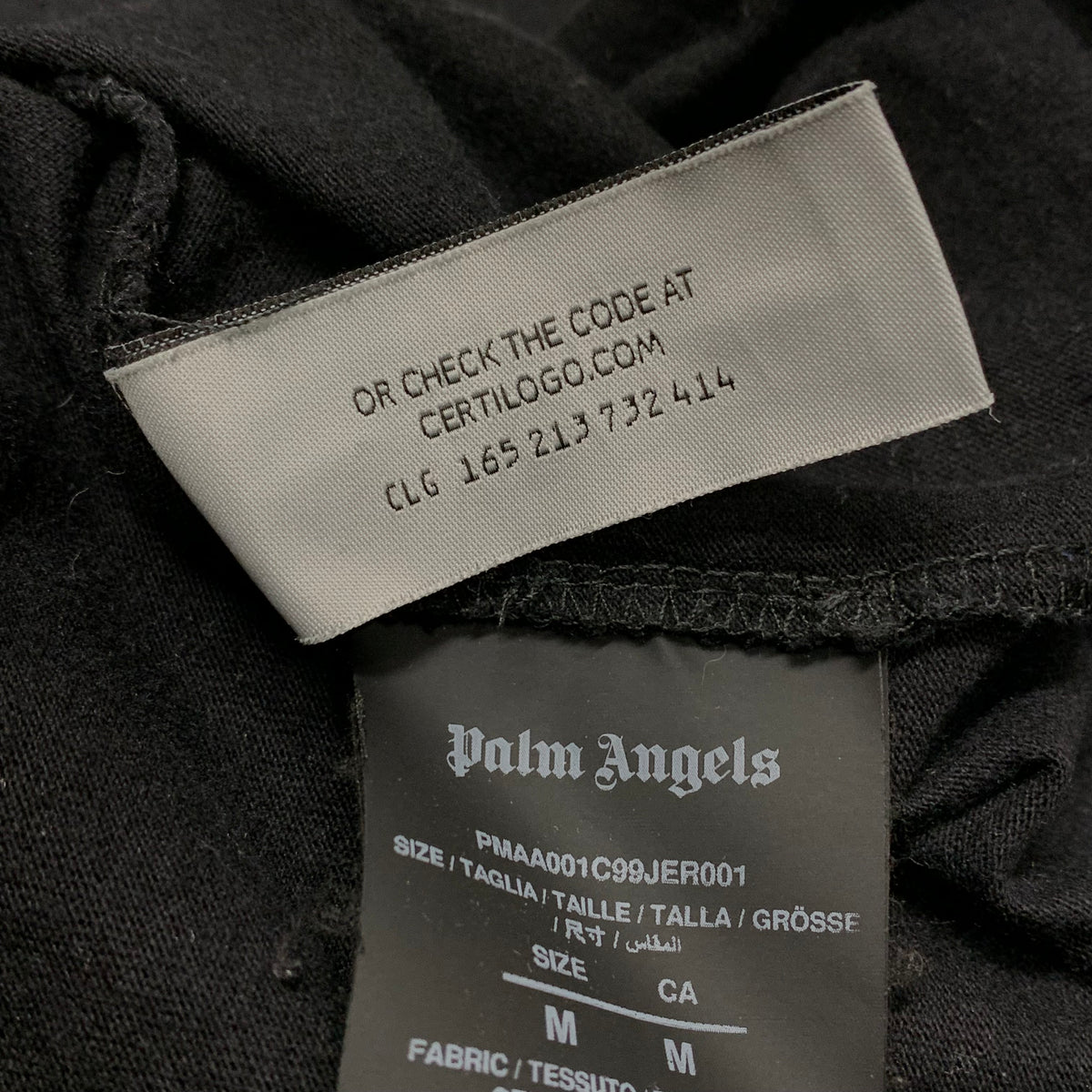 Palm Angels Medium Tee Teddy Bear Classic Black T-Shirt