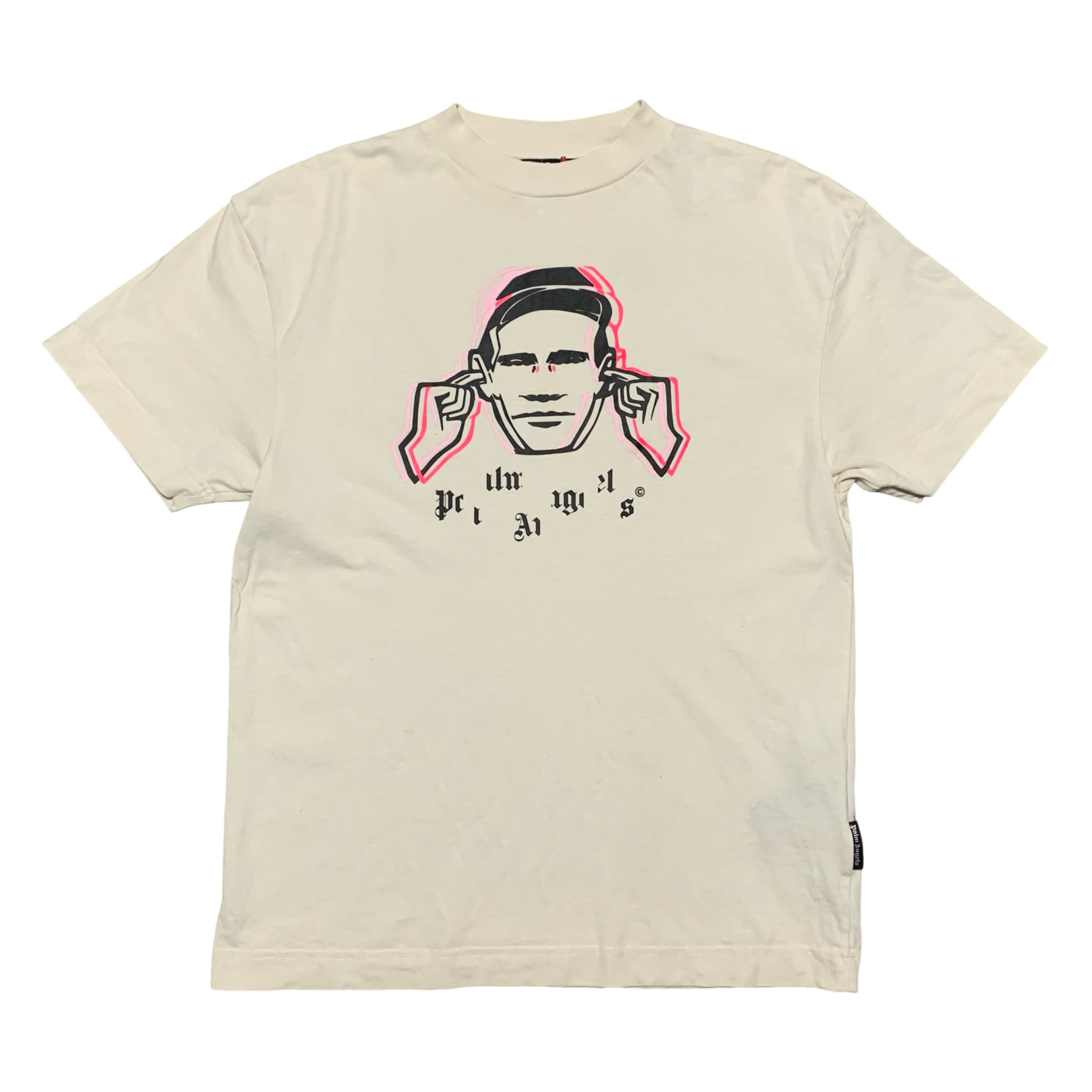 Palm Angels Small Factory Records White Tee Faded Music 2021