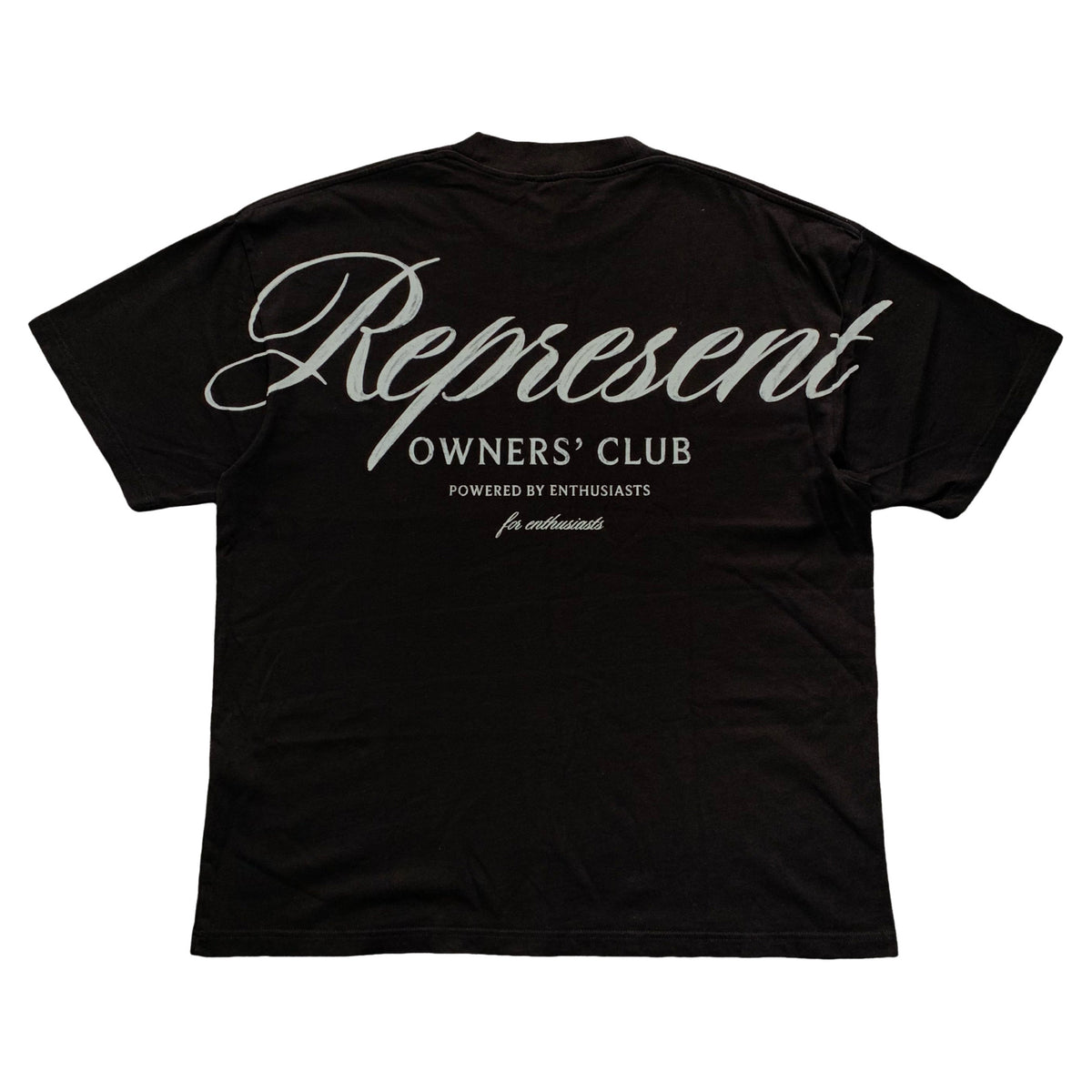 Represent Medium Tee Owners Club Script Jet Black T-Shirt