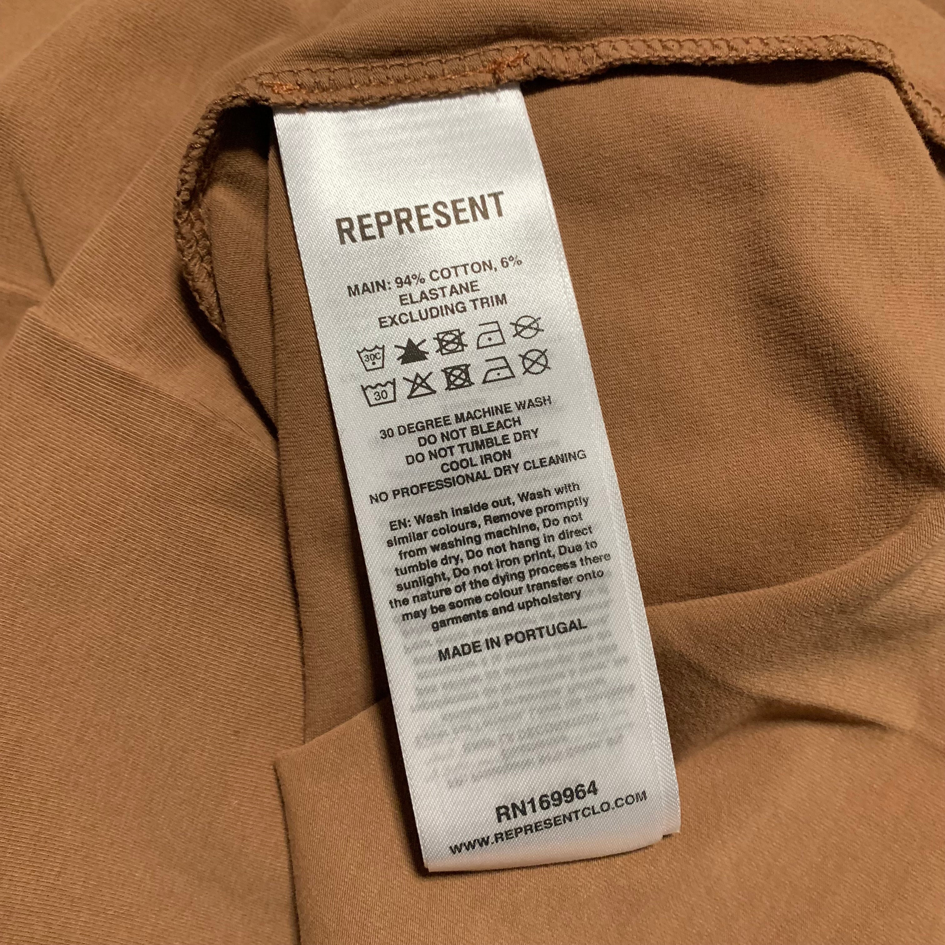 Represent XS 247 Motion Oversized Rust Tee