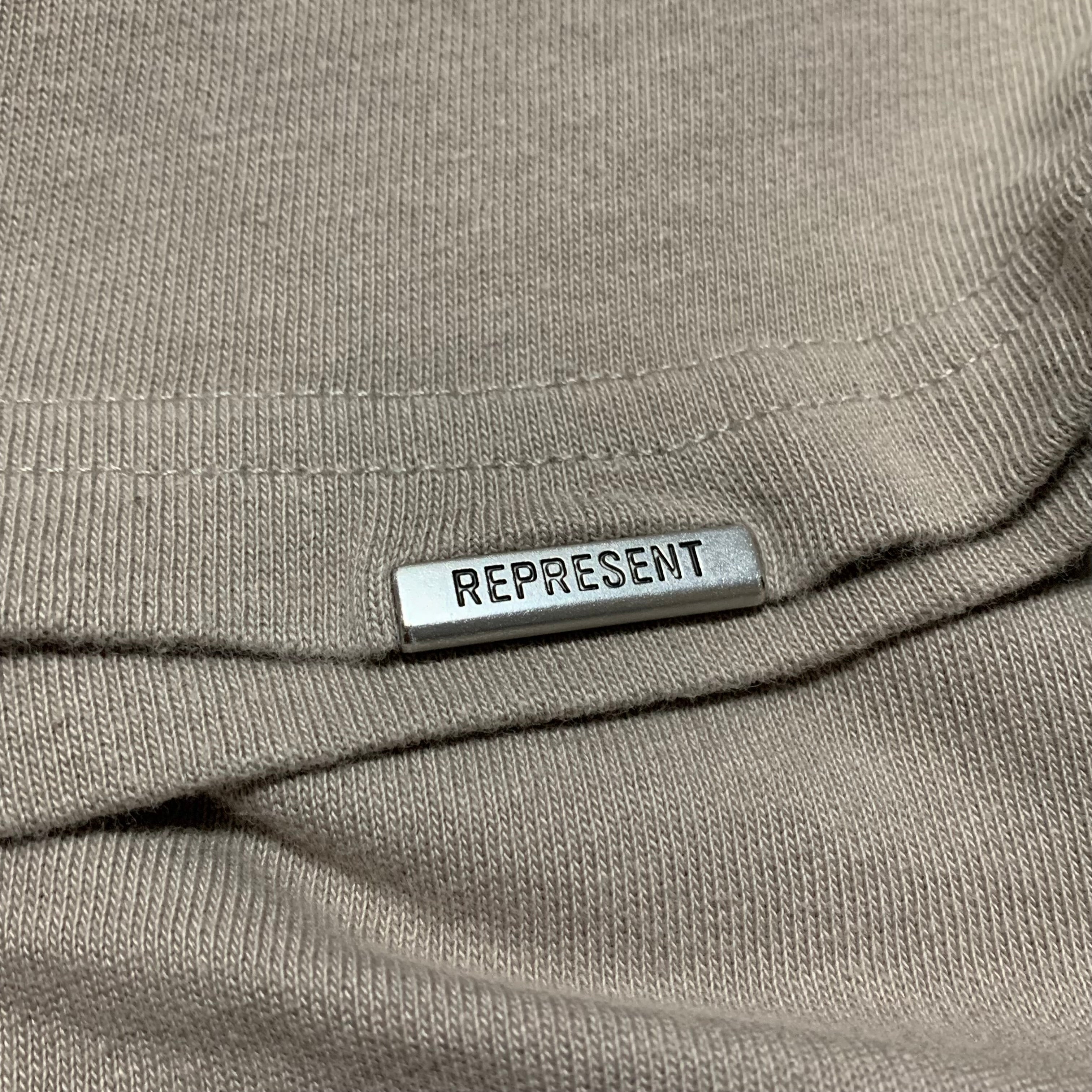 Represent Medium Icarus Beige Taupe Tee