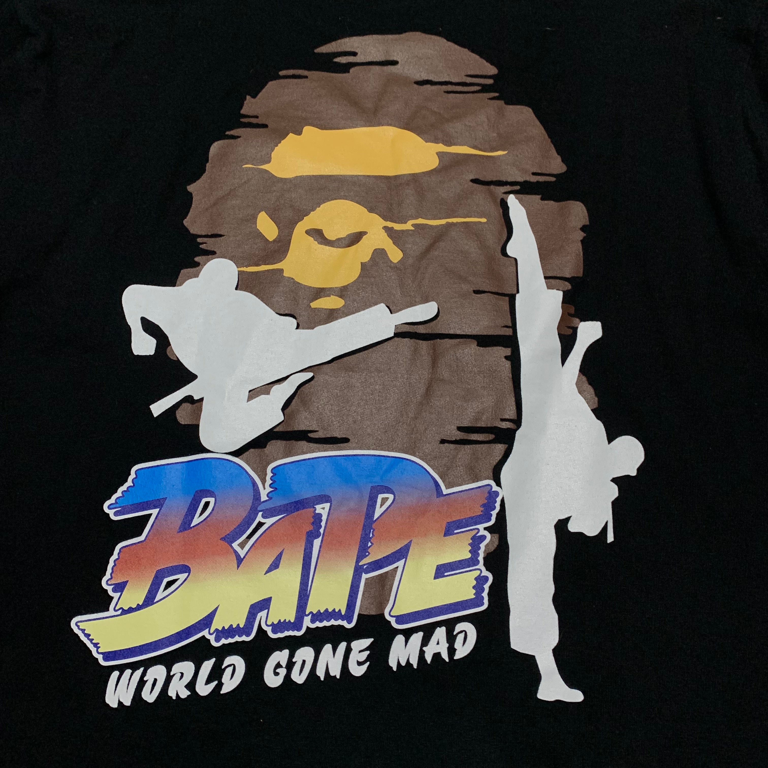Bape Large Japana Culture Karate Black Tee A Bathing Ape