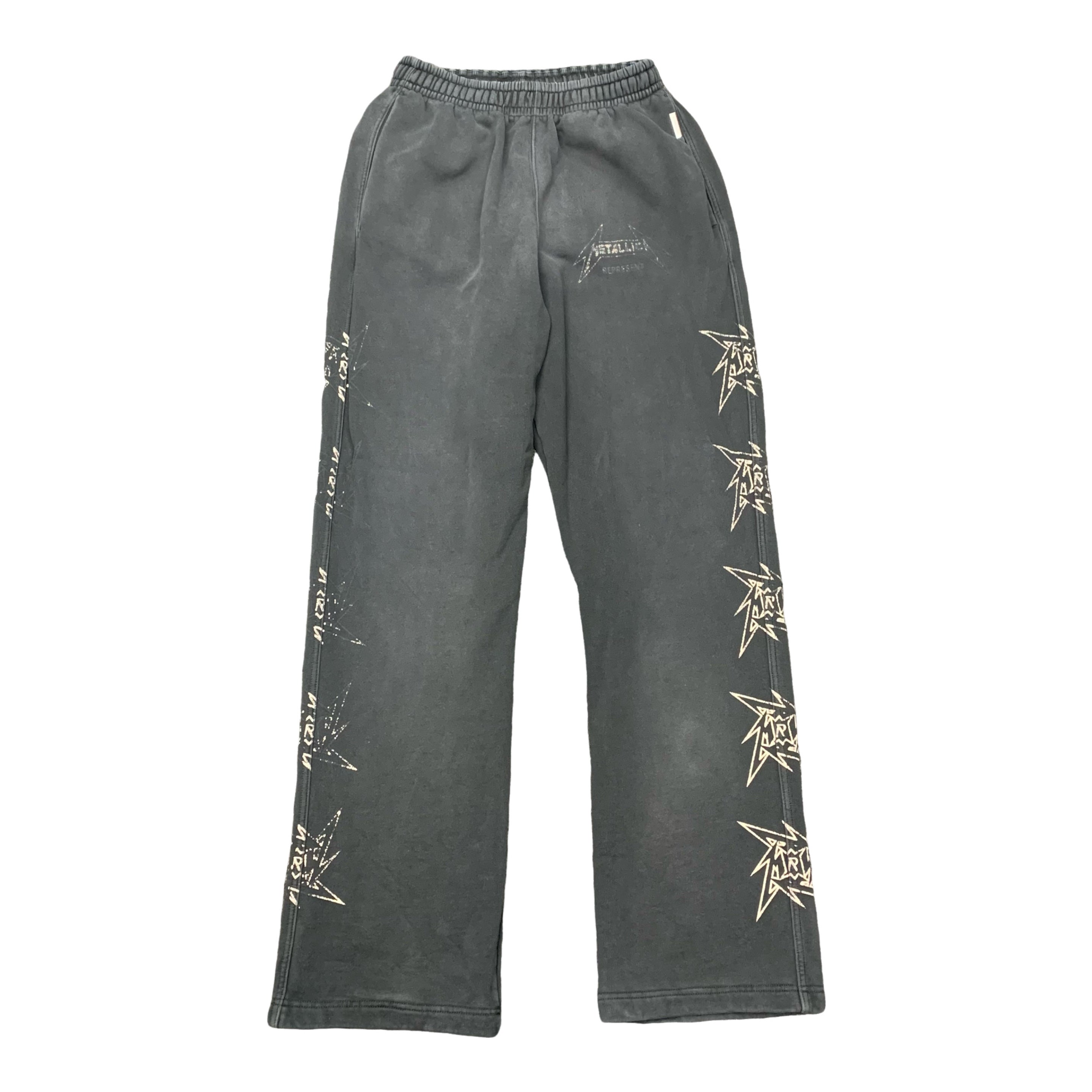 Represent Small Sweatpants Metallica Local Crew 40th Anniversary Stained Black