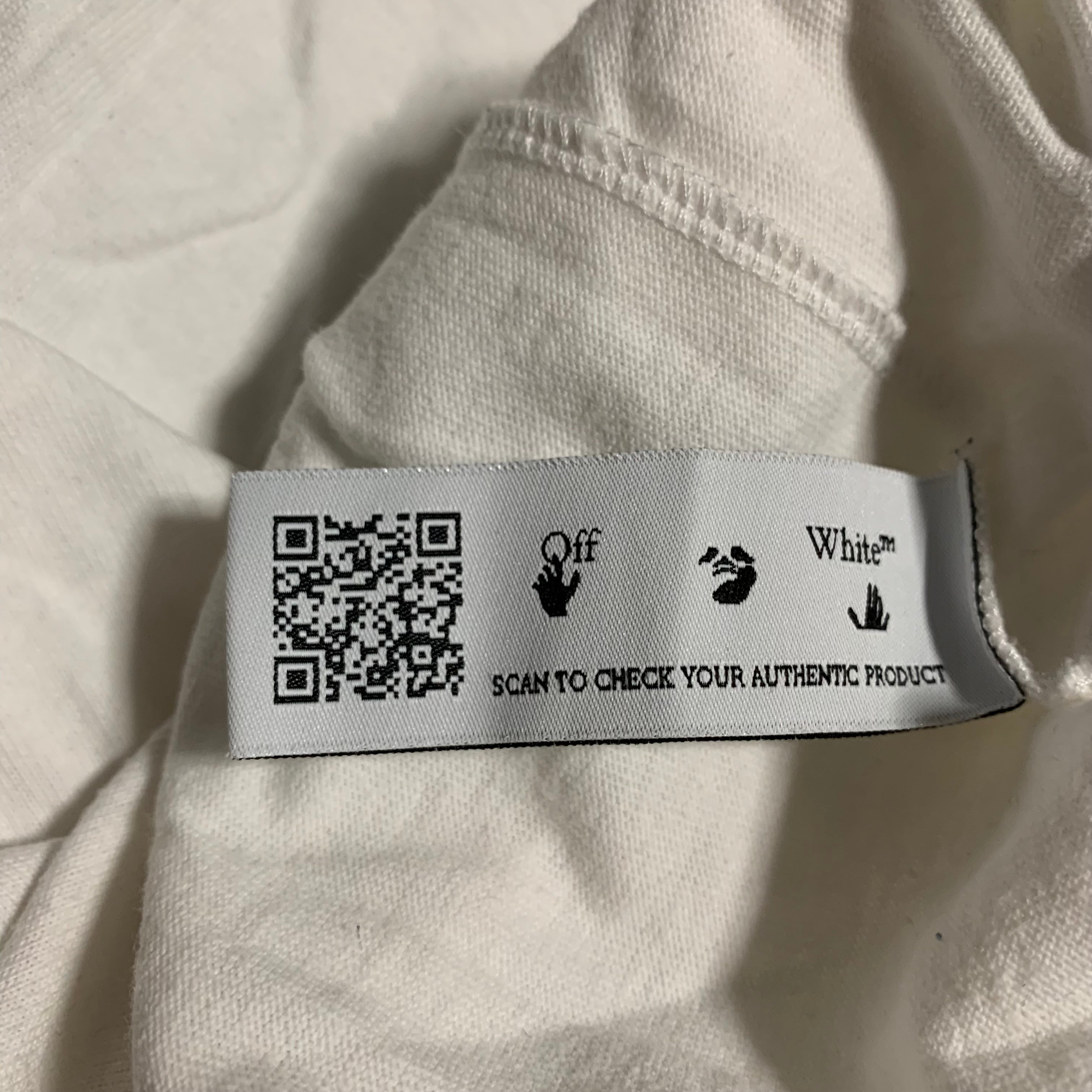 Off White XS Weed Graphic White Tee Virgil Abloh