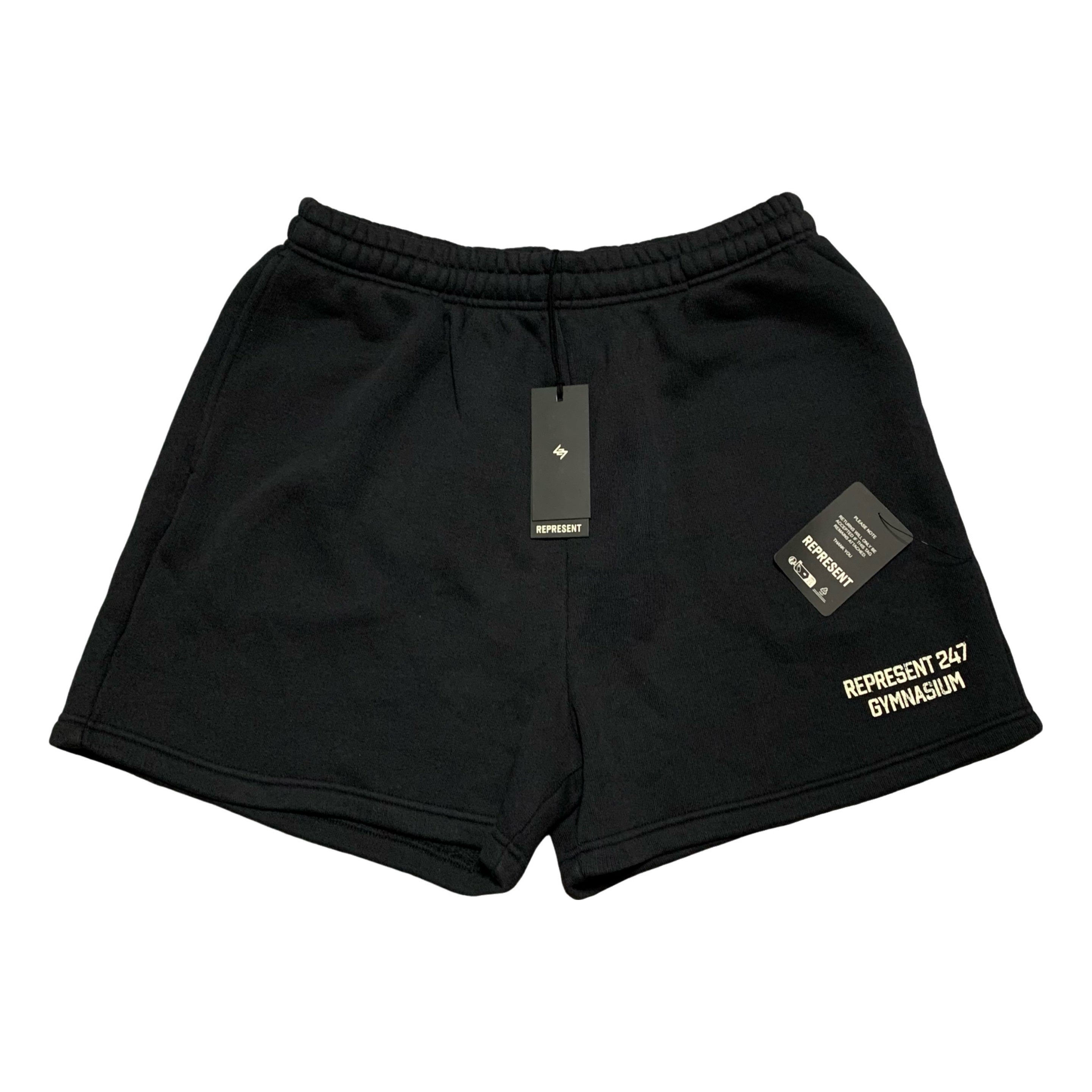 Represent XL Shorts 247 Gymnasisum Jersey Shorts Bottoms Off Black
