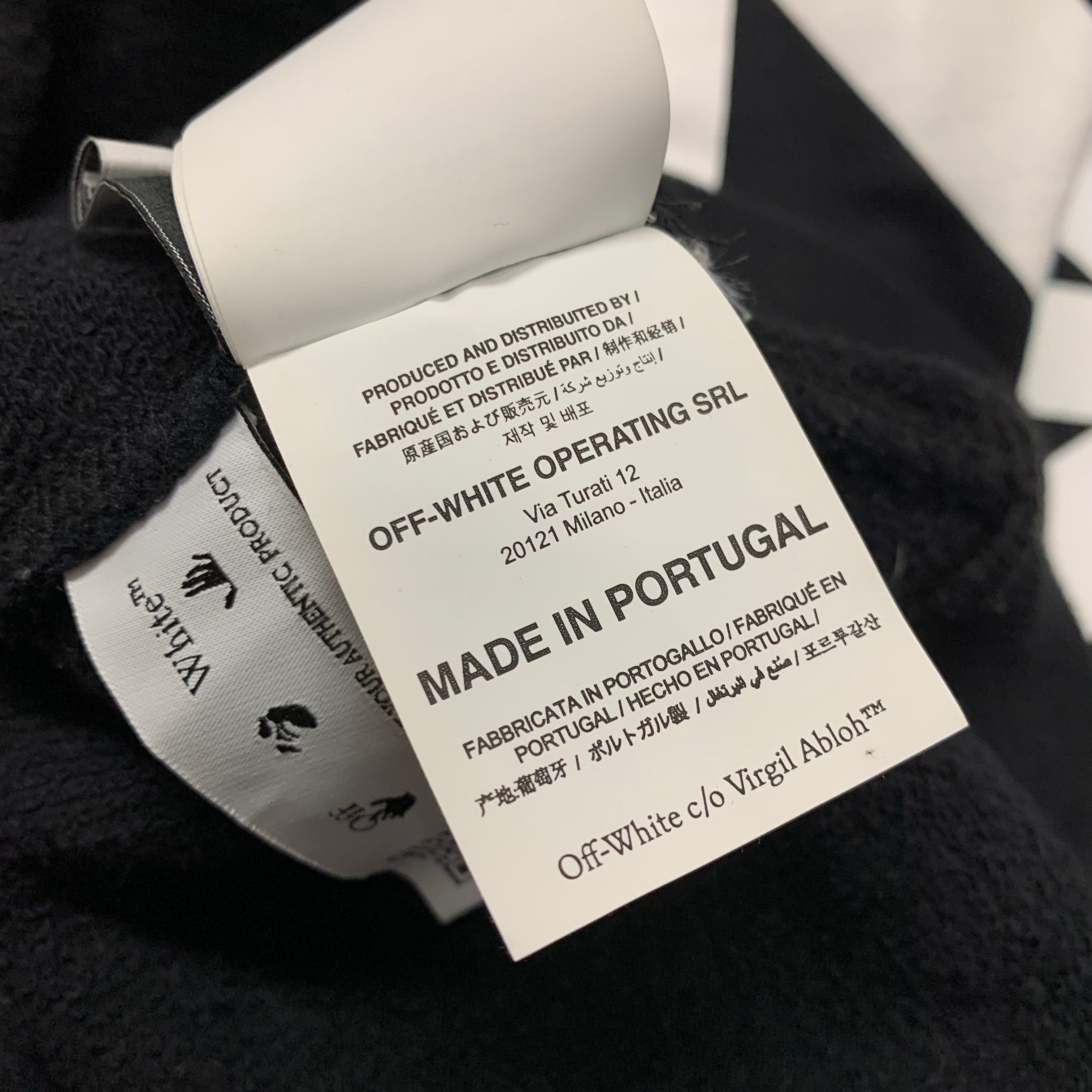 Off White Large Hoodie Adam Is Eve Arrows Black Hoodie Virgil Abloh