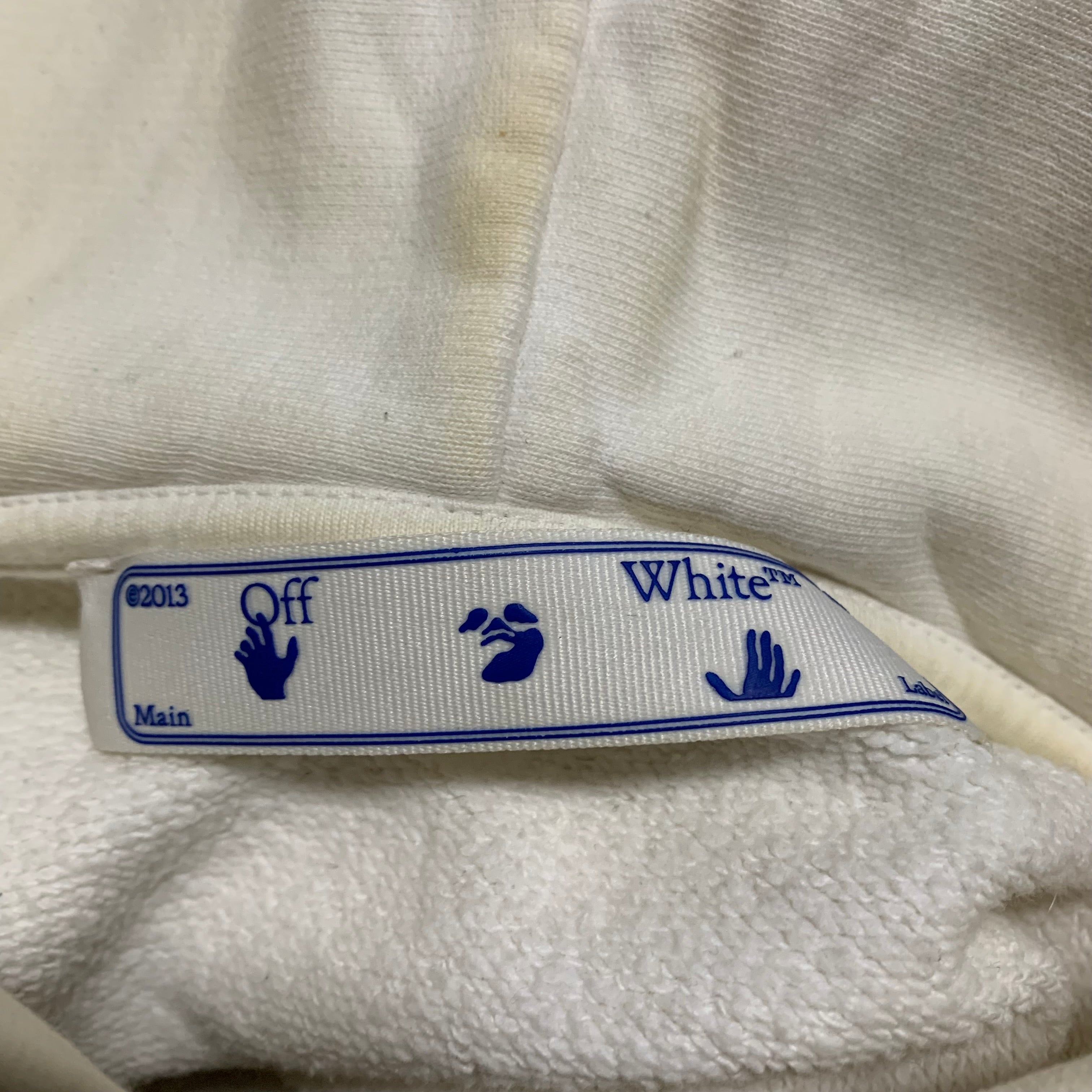 Off White Medium Caravaggio Painting White Hoodie Virgil Abloh