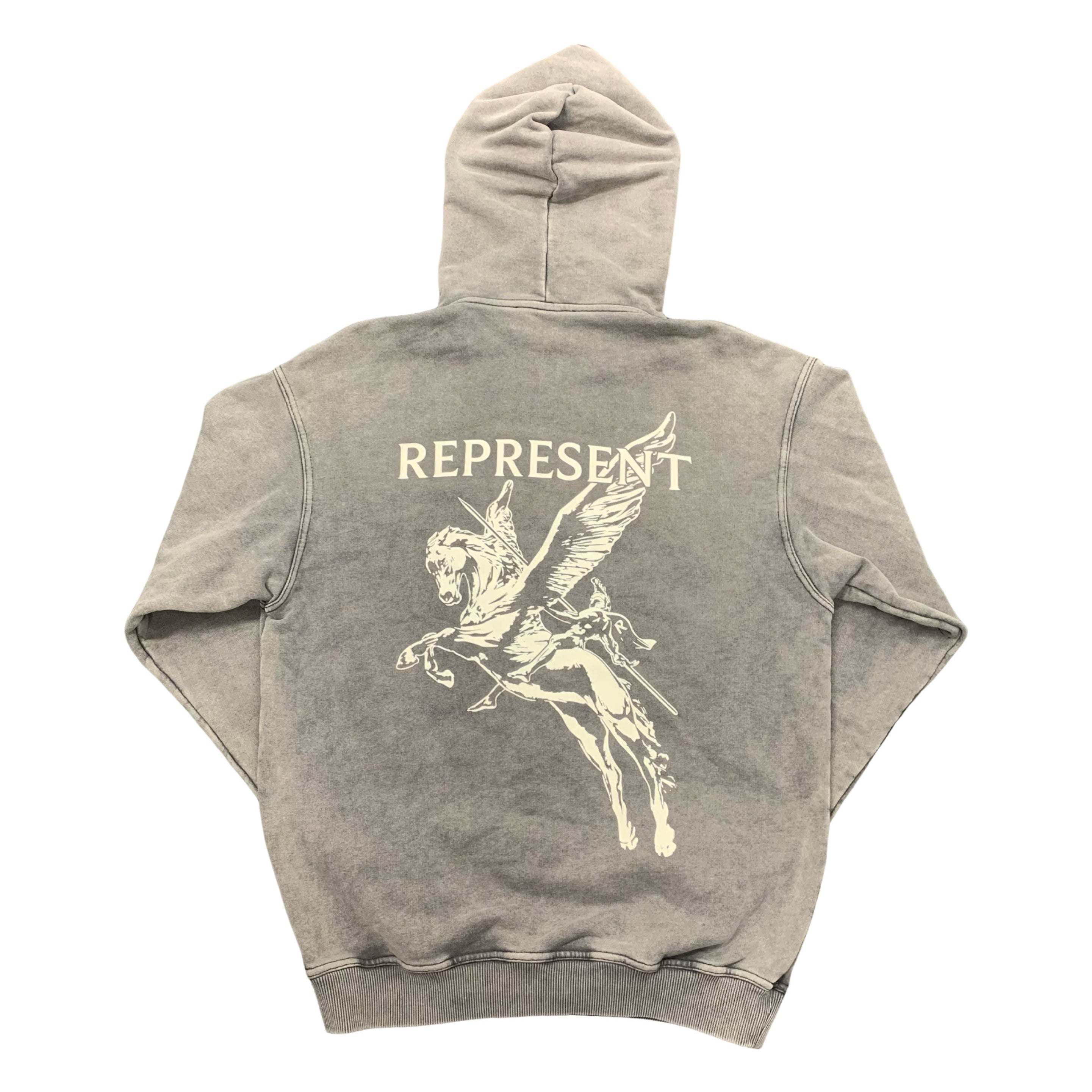 Represent XXS Hoodie Mascot Initial Vintage Grey Hoodie