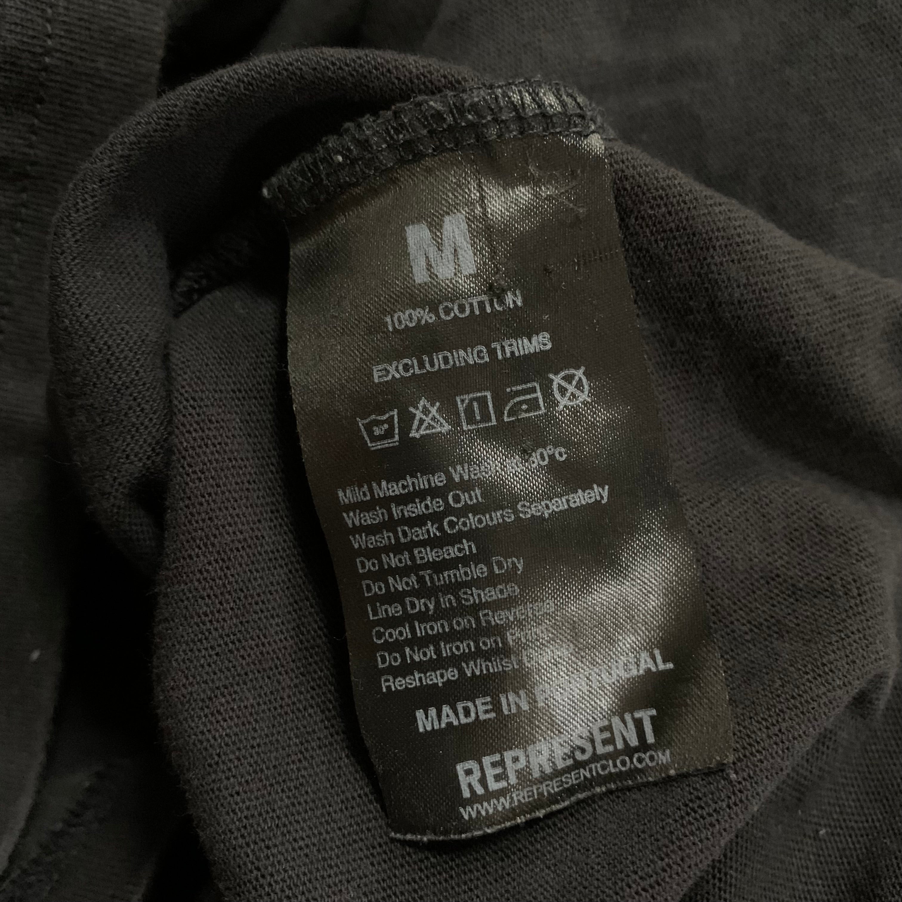 Represent Medium Manchester UK Tour Vintage Black Tee